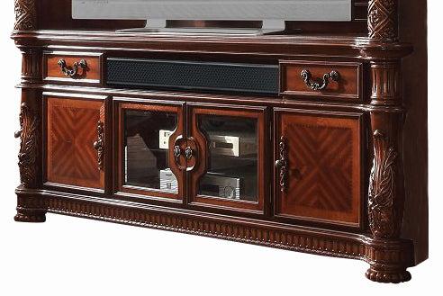 Acme Vendome TV Console in Cherry 91318 - Ideal Furniture (Fresno,CA)