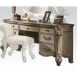 Acme Vendome Vanity Desk in Gold Patina 23007 - Ideal Furniture (Fresno,CA)