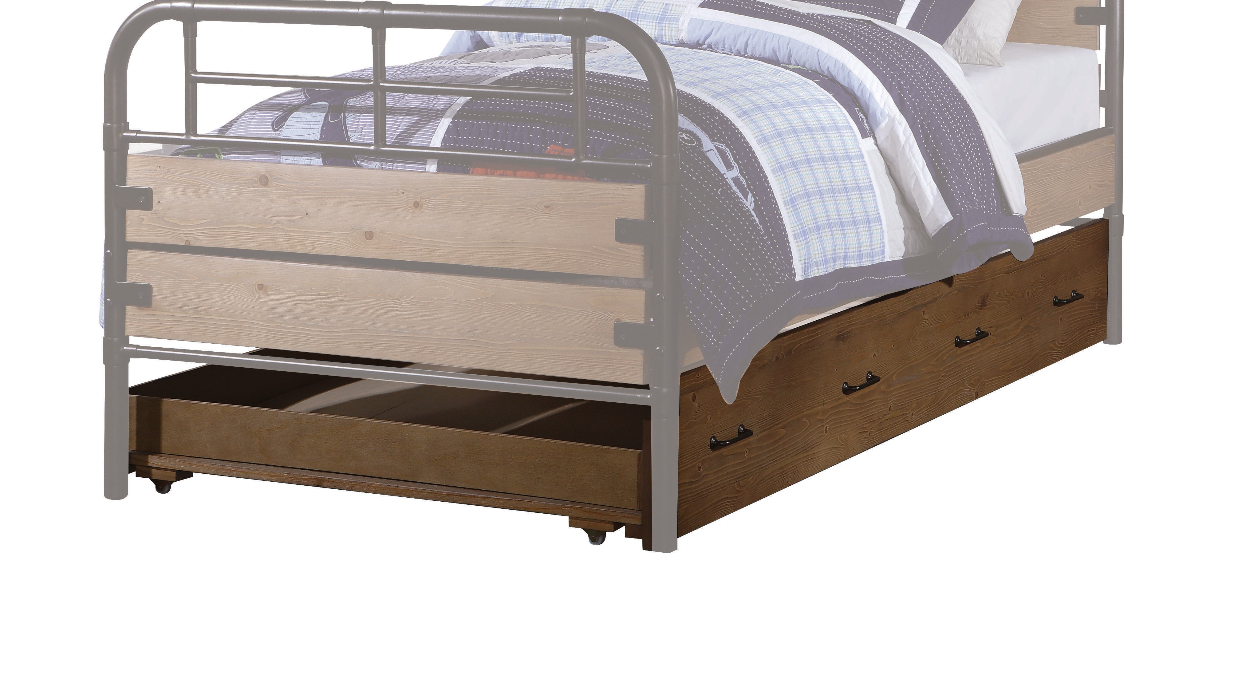 Adams Antique Oak Trundle (Twin) - Ideal Furniture (Fresno,CA)