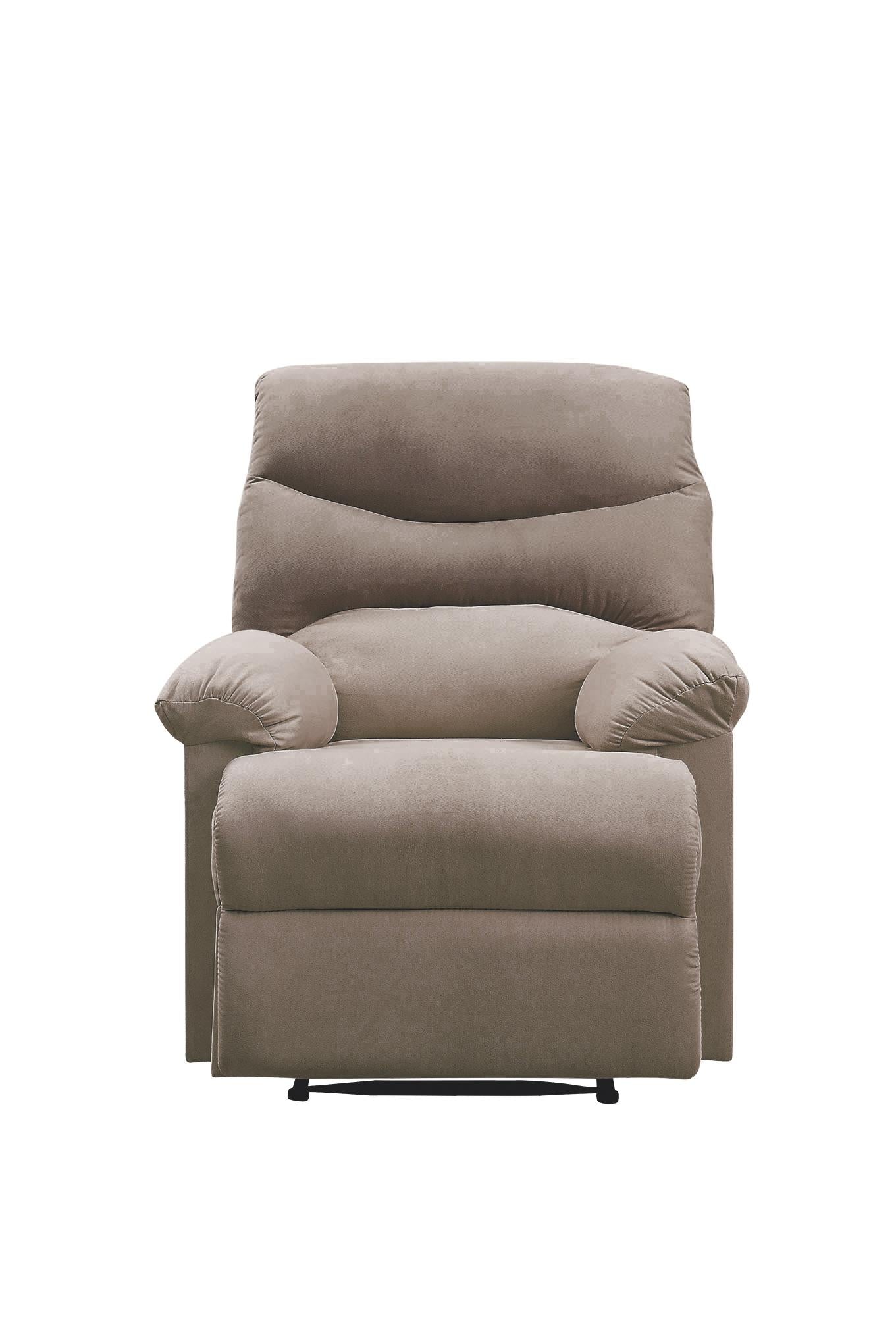 Arcadia Light Brown Woven Fabric Recliner (Motion) - Ideal Furniture (Fresno,CA)