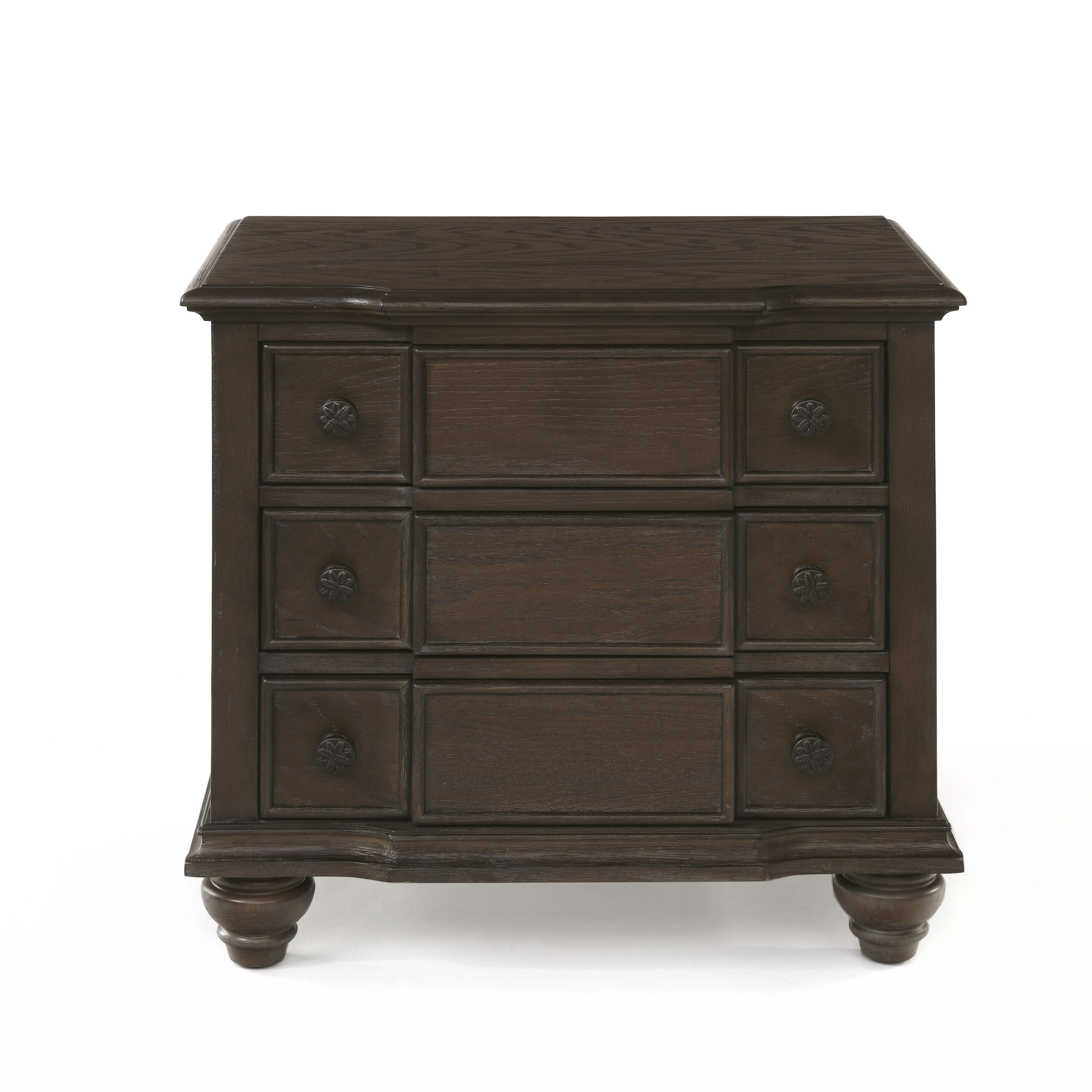 Baudouin Weathered Oak Nightstand - Ideal Furniture (Fresno,CA)