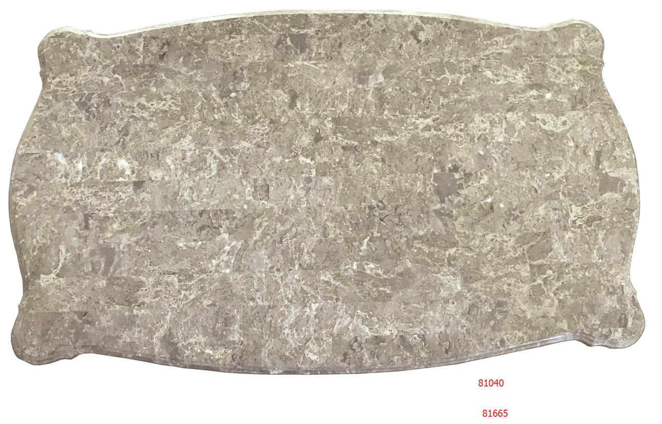 Bently Marble & Champagne Coffee Table - Ideal Furniture (Fresno,CA)