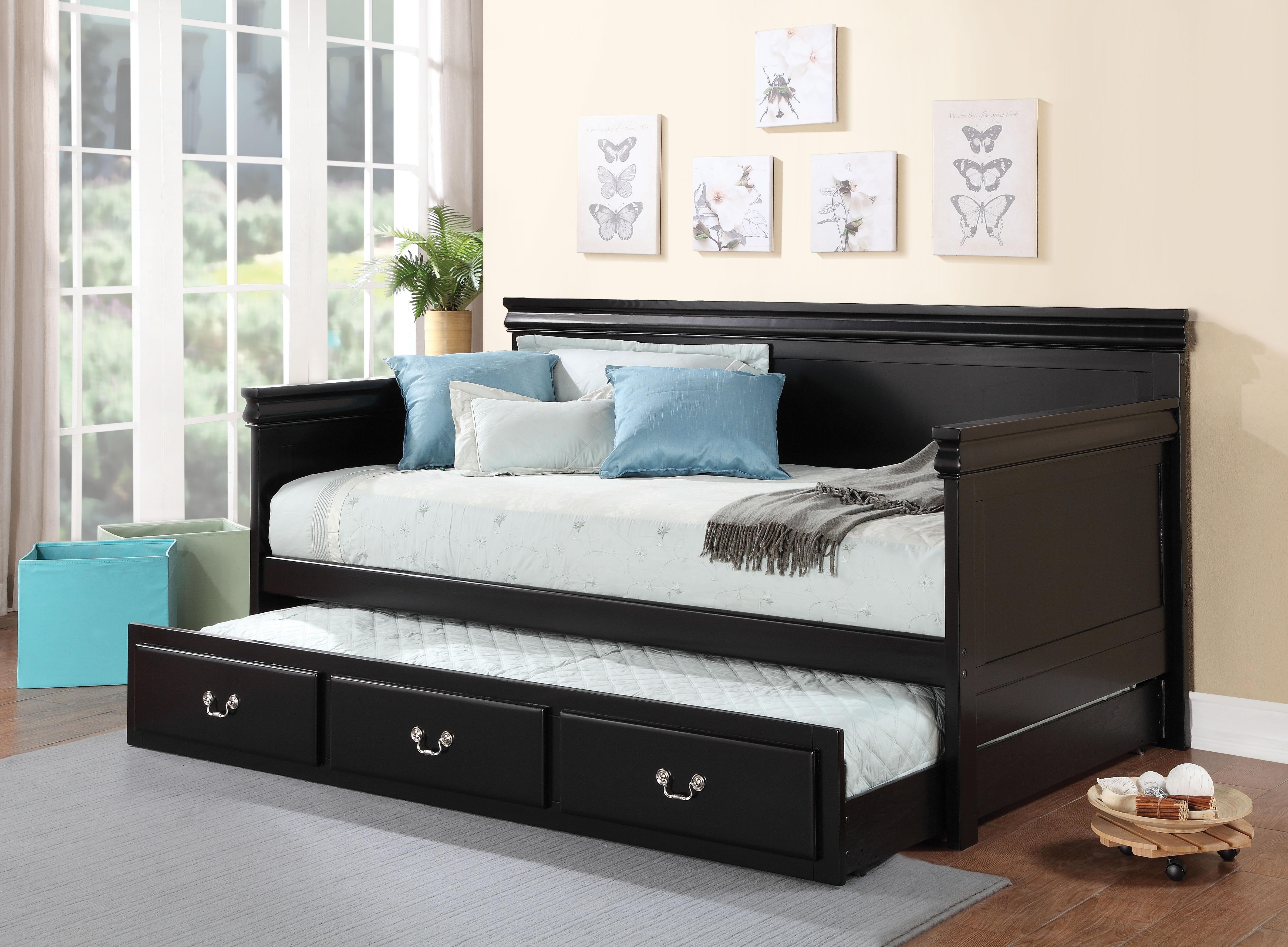 Bailee Black Daybed (Twin Size) - Ideal Furniture (Fresno,CA)