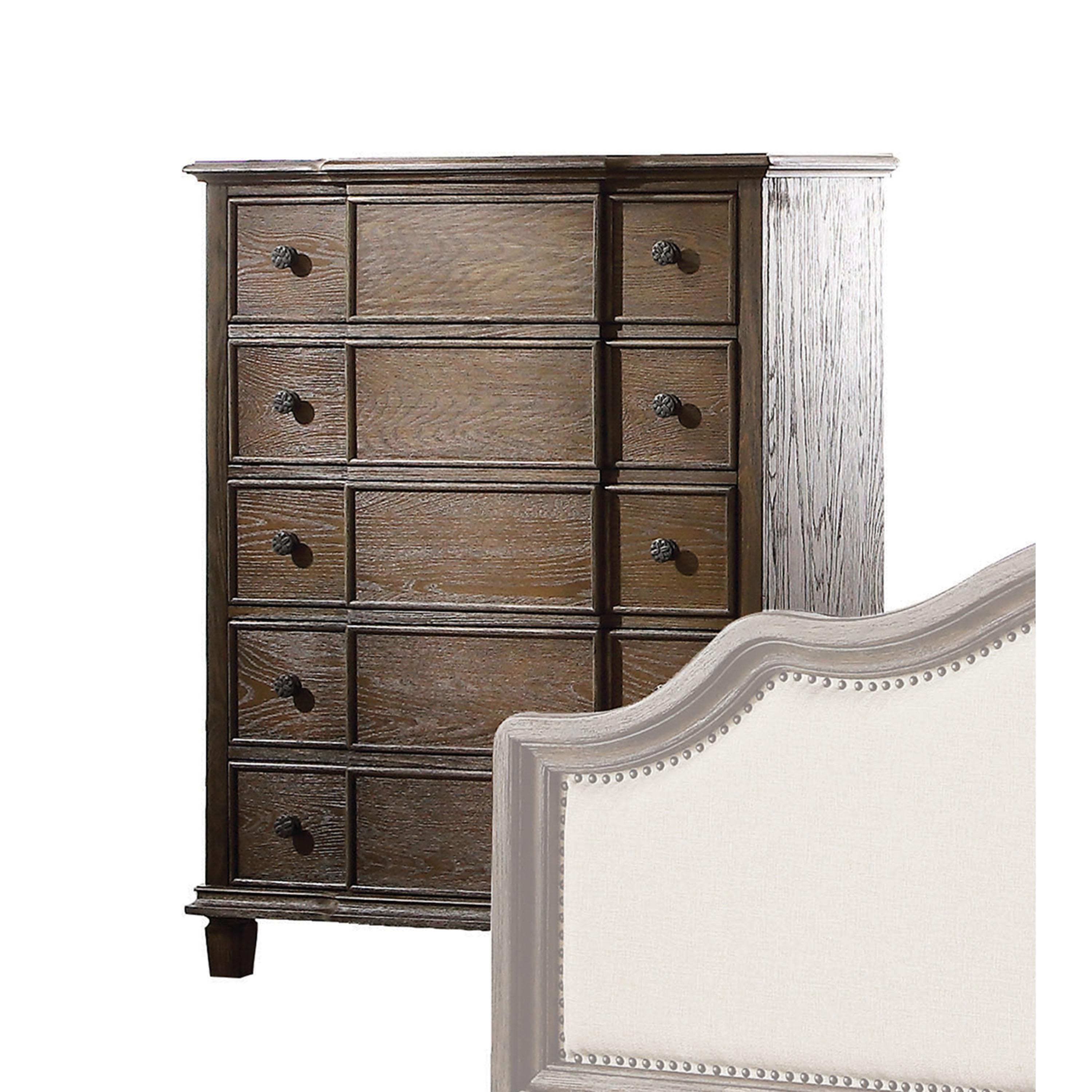 Baudouin Weathered Oak Chest - Ideal Furniture (Fresno,CA)