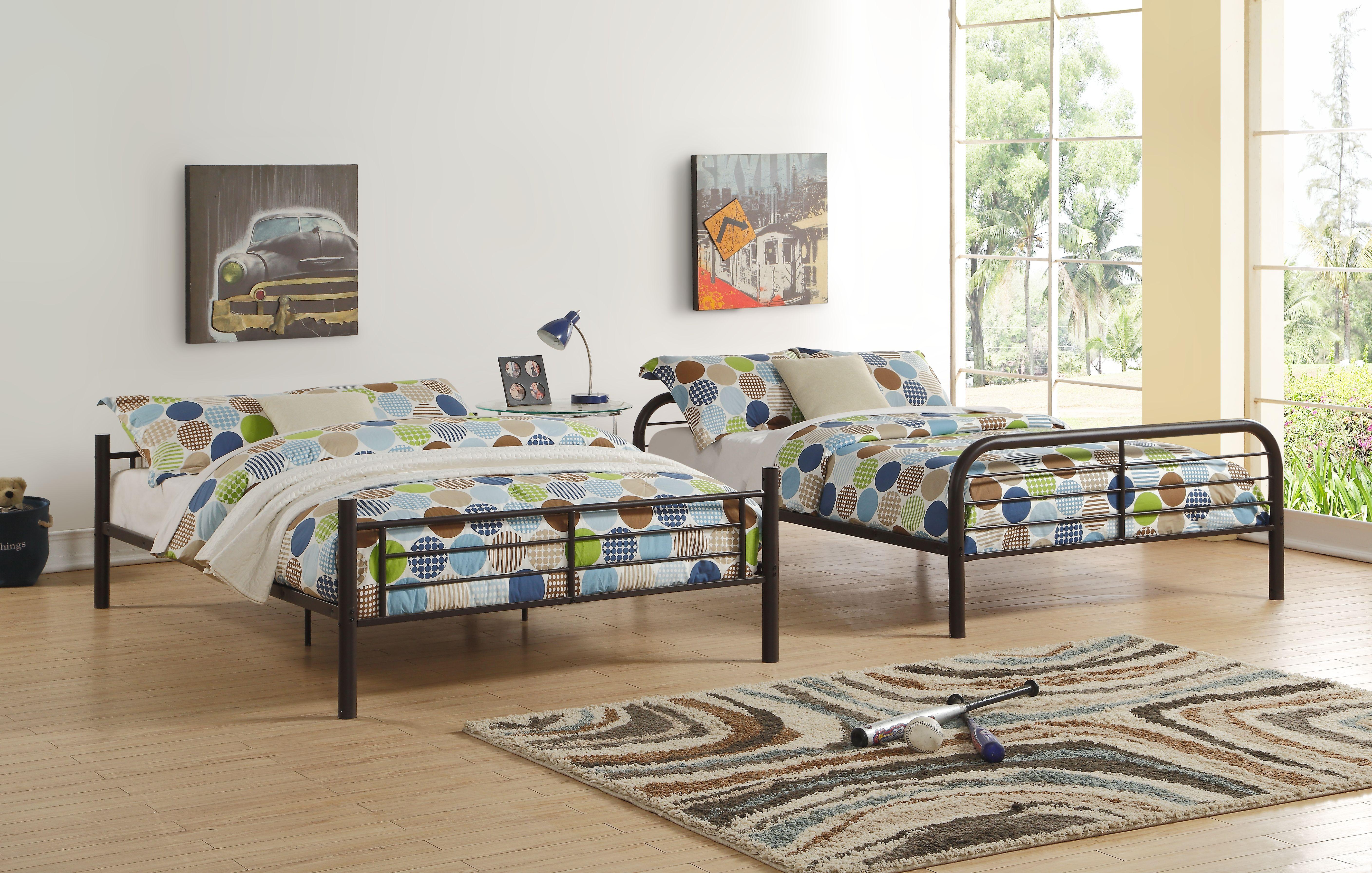 Bristol Dark Brown Bunk Bed (Full/Full) - Ideal Furniture (Fresno,CA)