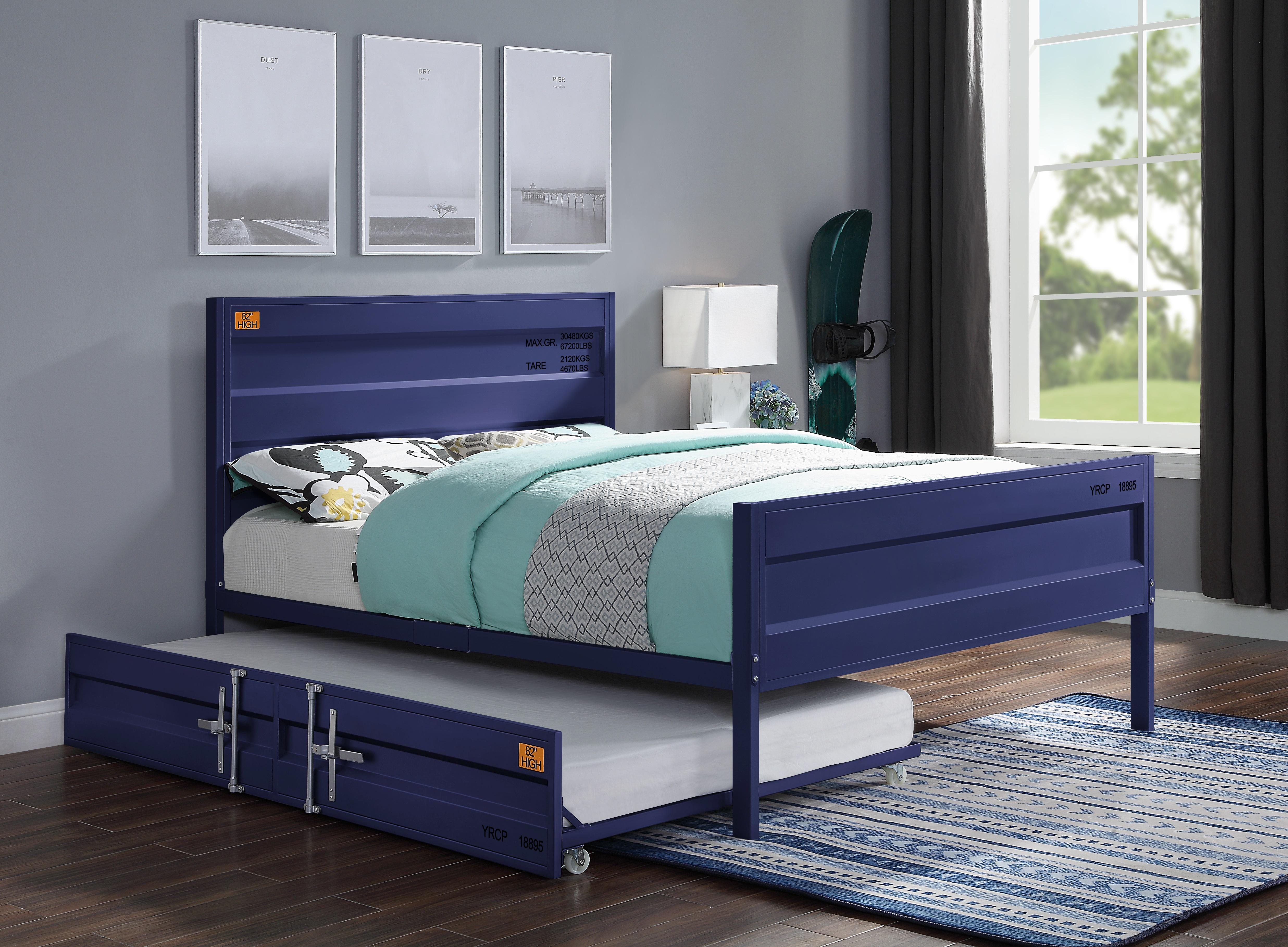 Cargo Blue Full Bed - Ideal Furniture (Fresno,CA)