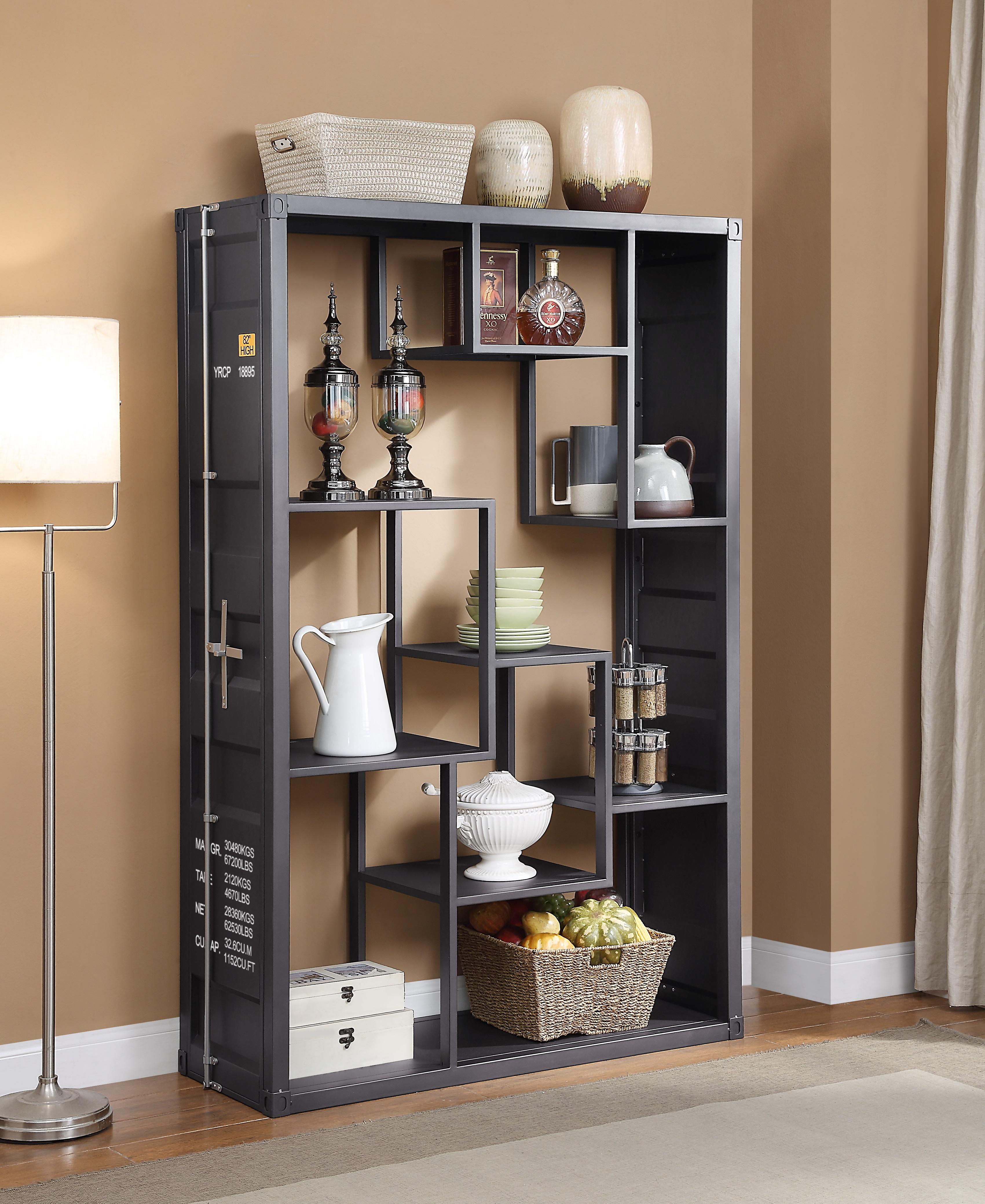 Cargo Gunmetal Shelf Rack / Book Shelf - Ideal Furniture (Fresno,CA)