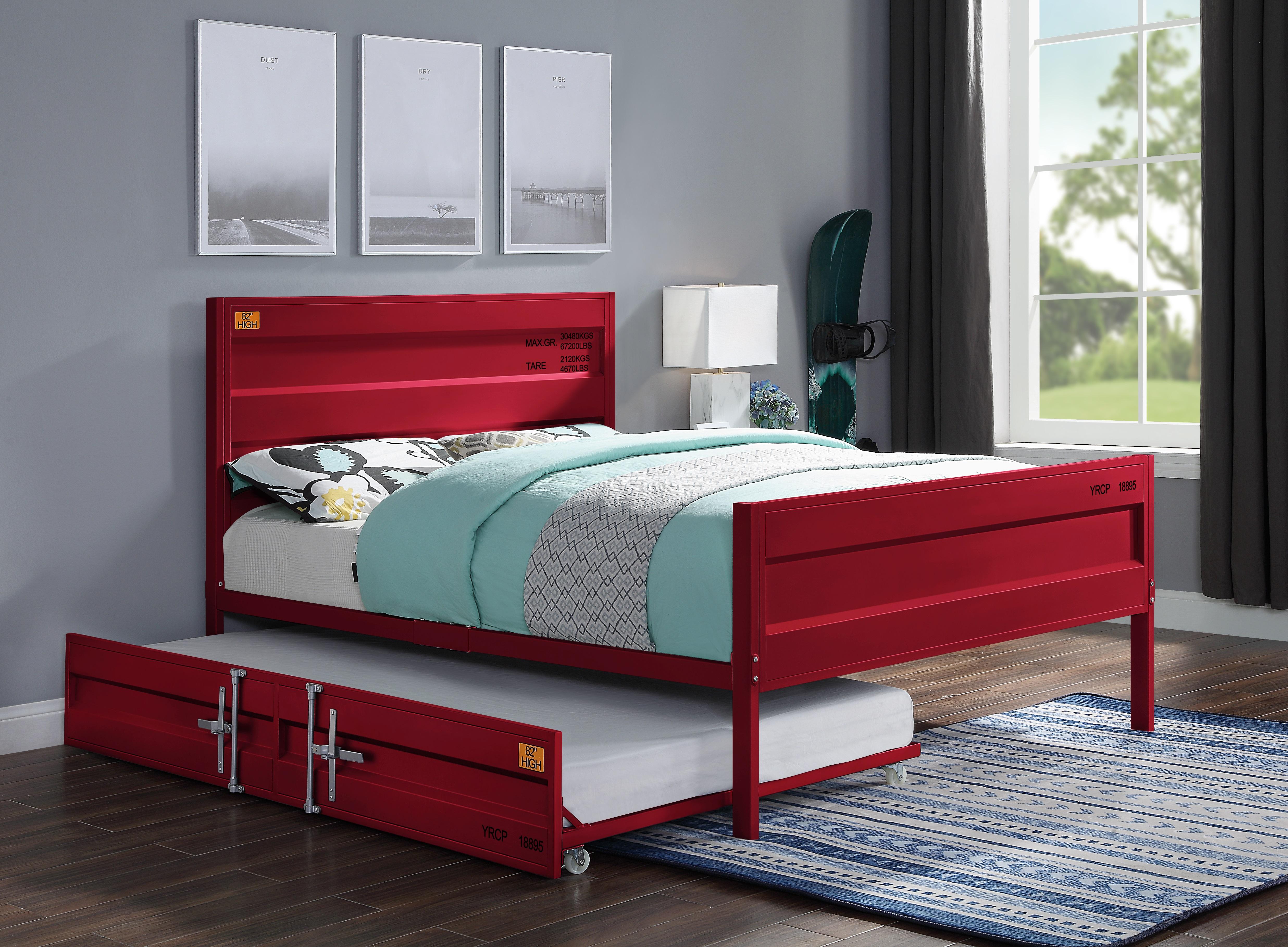 Cargo Red Full Bed - Ideal Furniture (Fresno,CA)