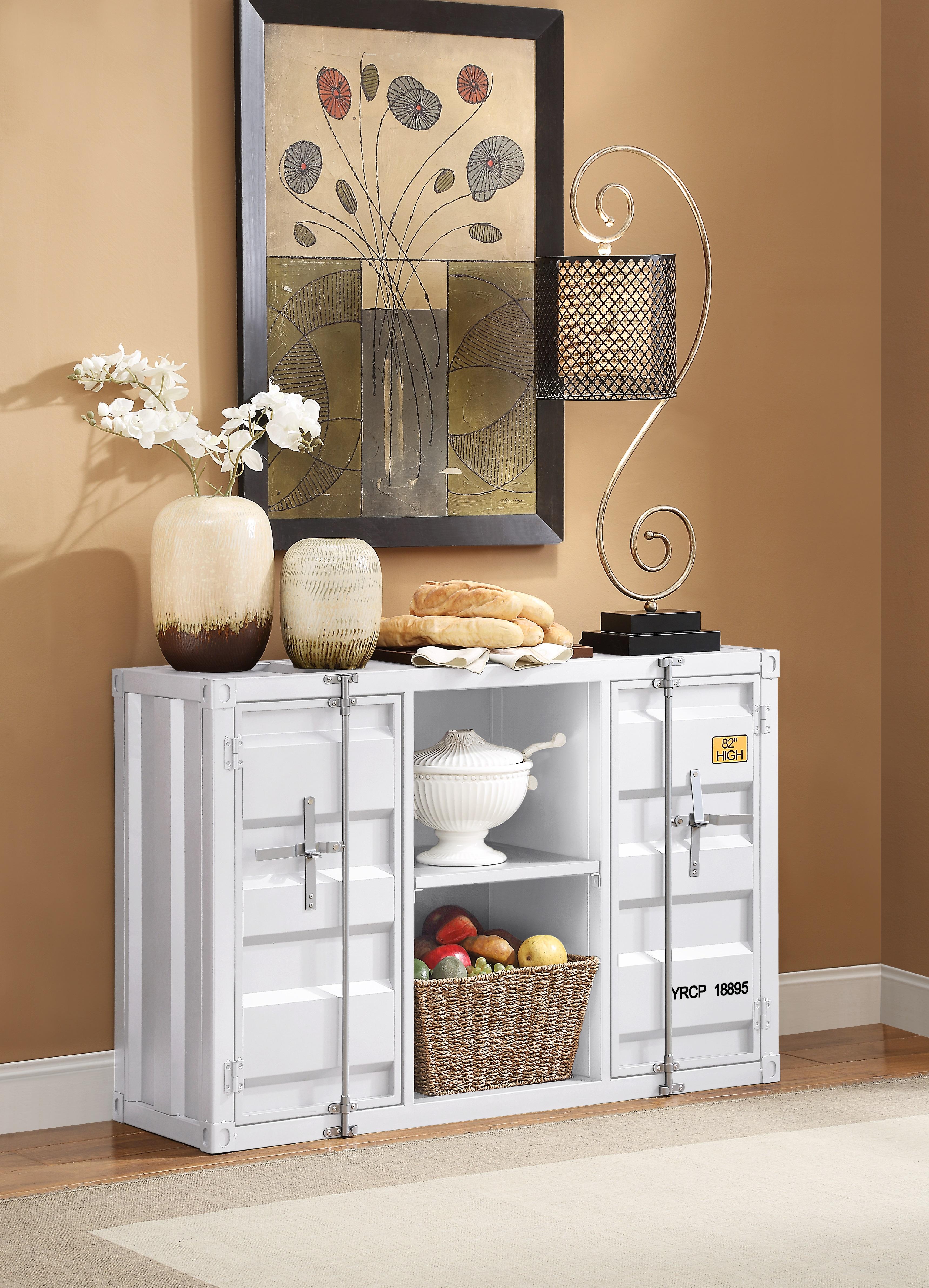 Cargo White Server - Ideal Furniture (Fresno,CA)