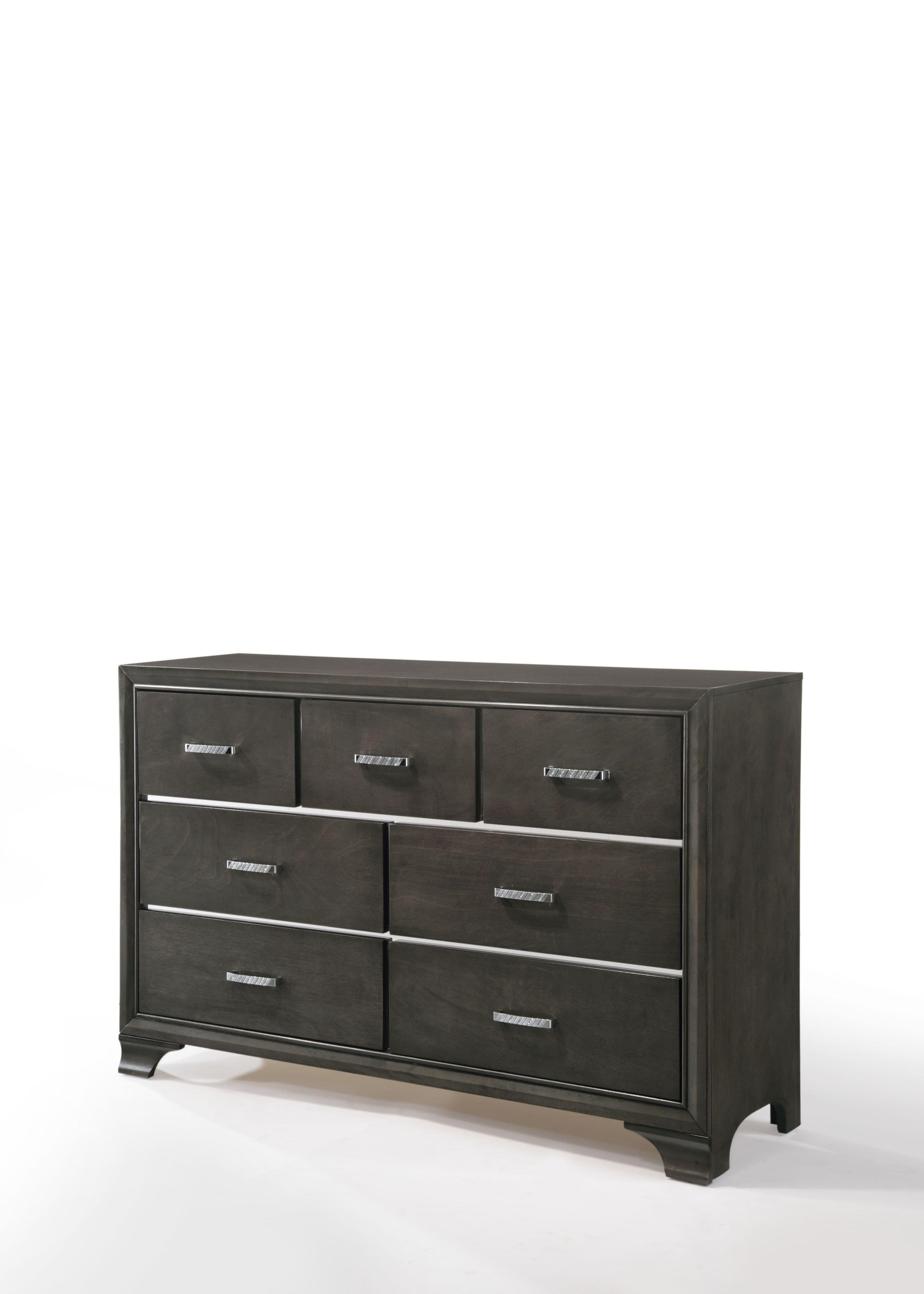 Carine II Gray Dresser - Ideal Furniture (Fresno,CA)