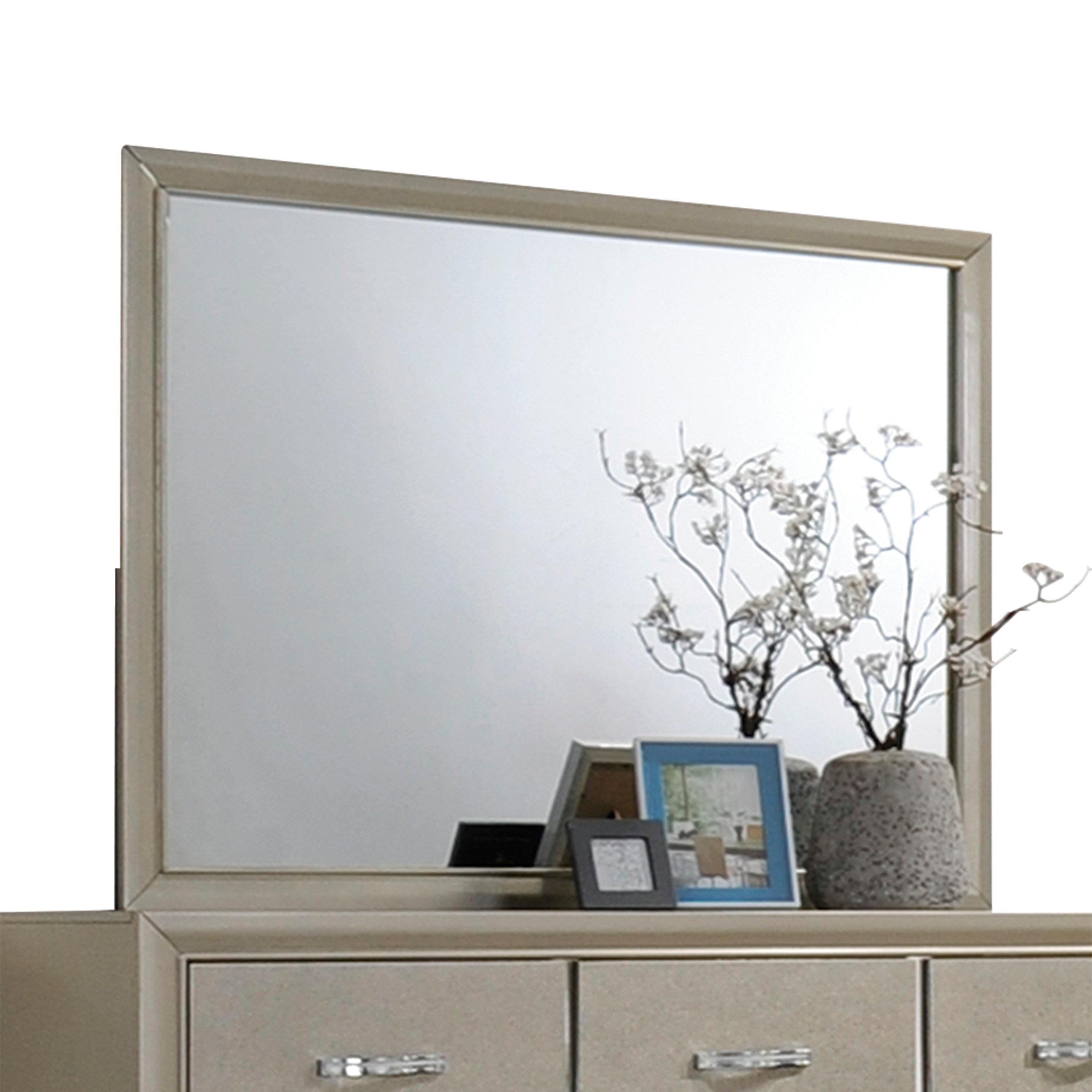 Carine Champagne Mirror - Ideal Furniture (Fresno,CA)