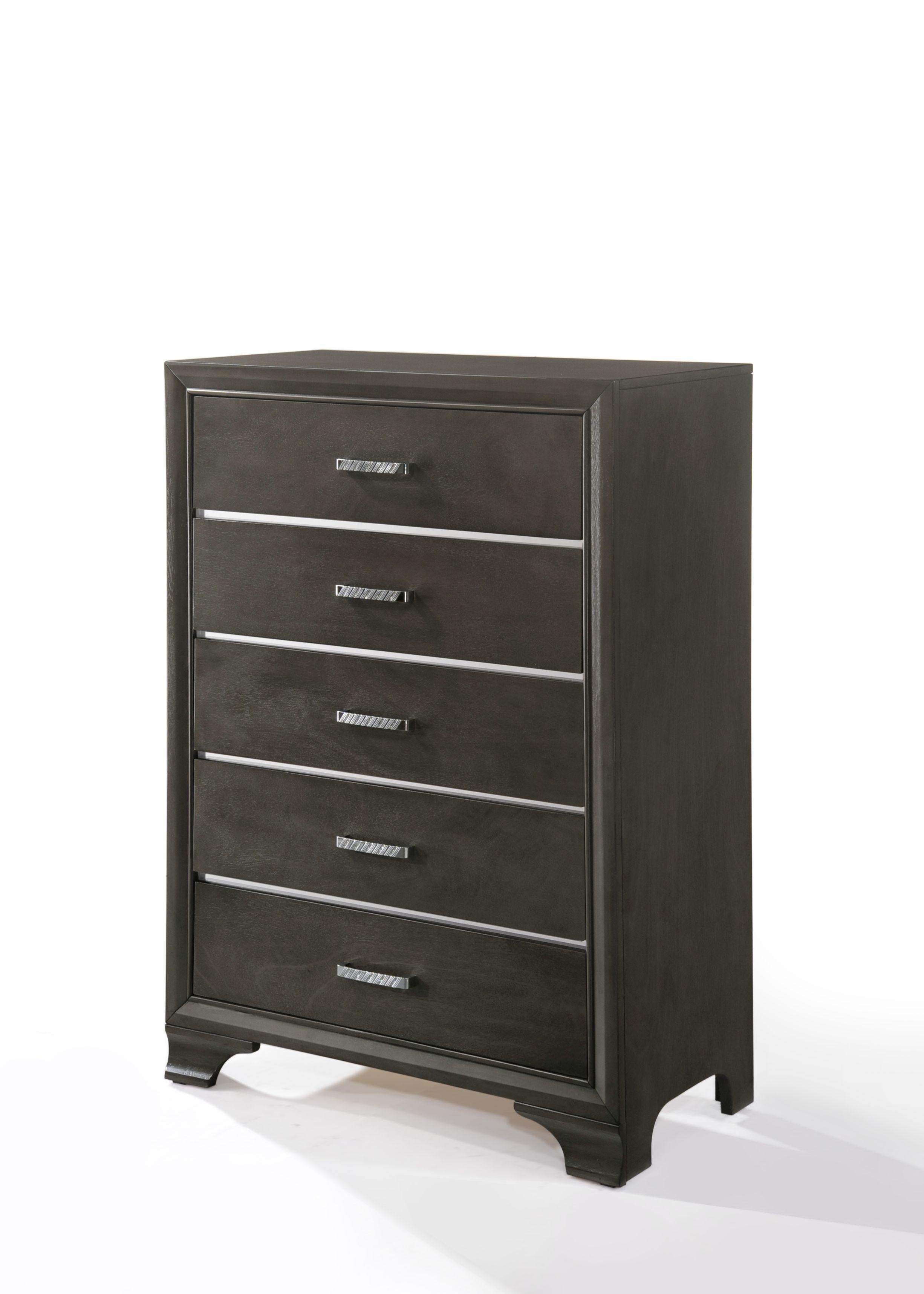 Carine II Gray Chest - Ideal Furniture (Fresno,CA)