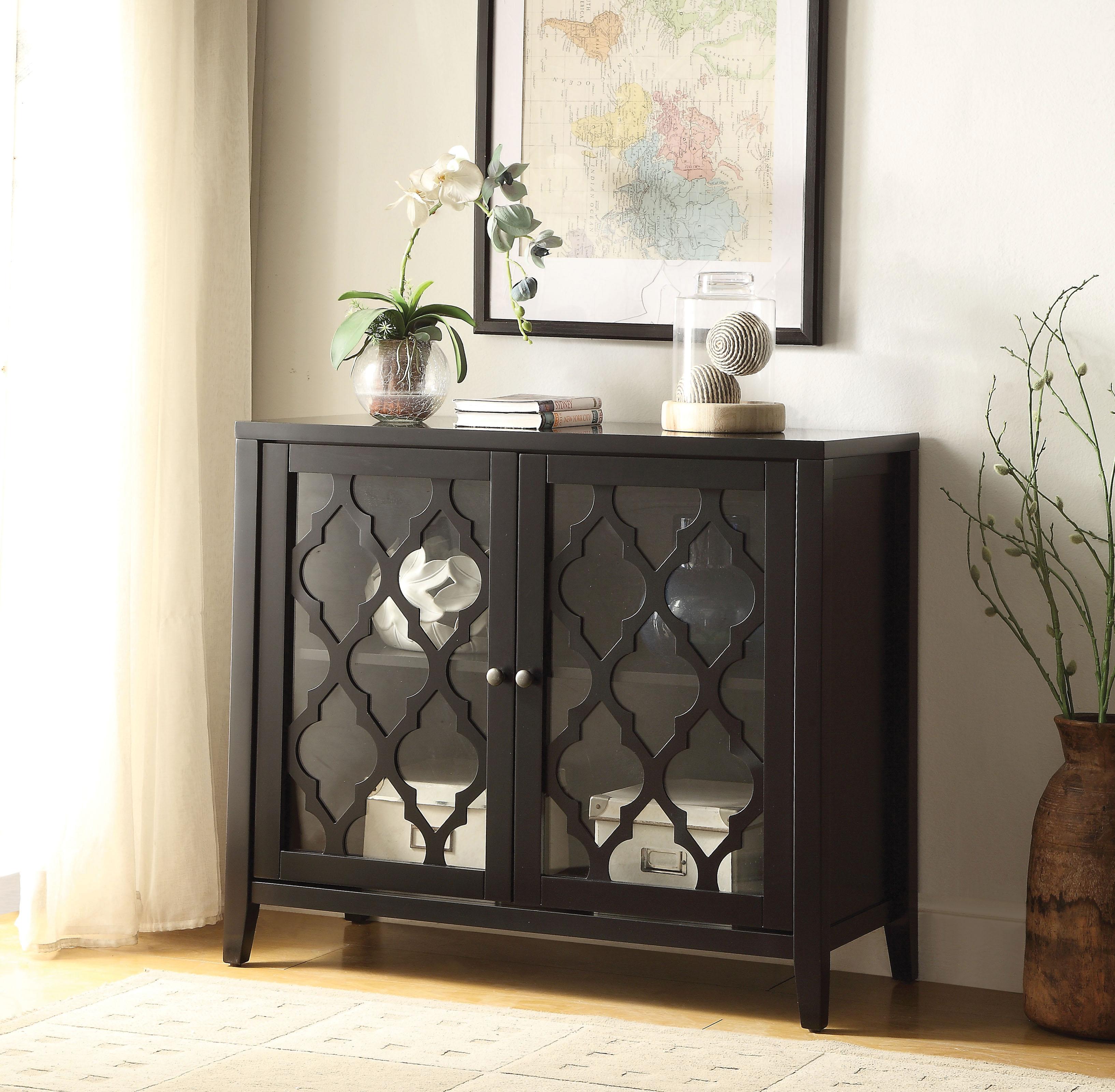 Ceara Black Console Table - Ideal Furniture (Fresno,CA)