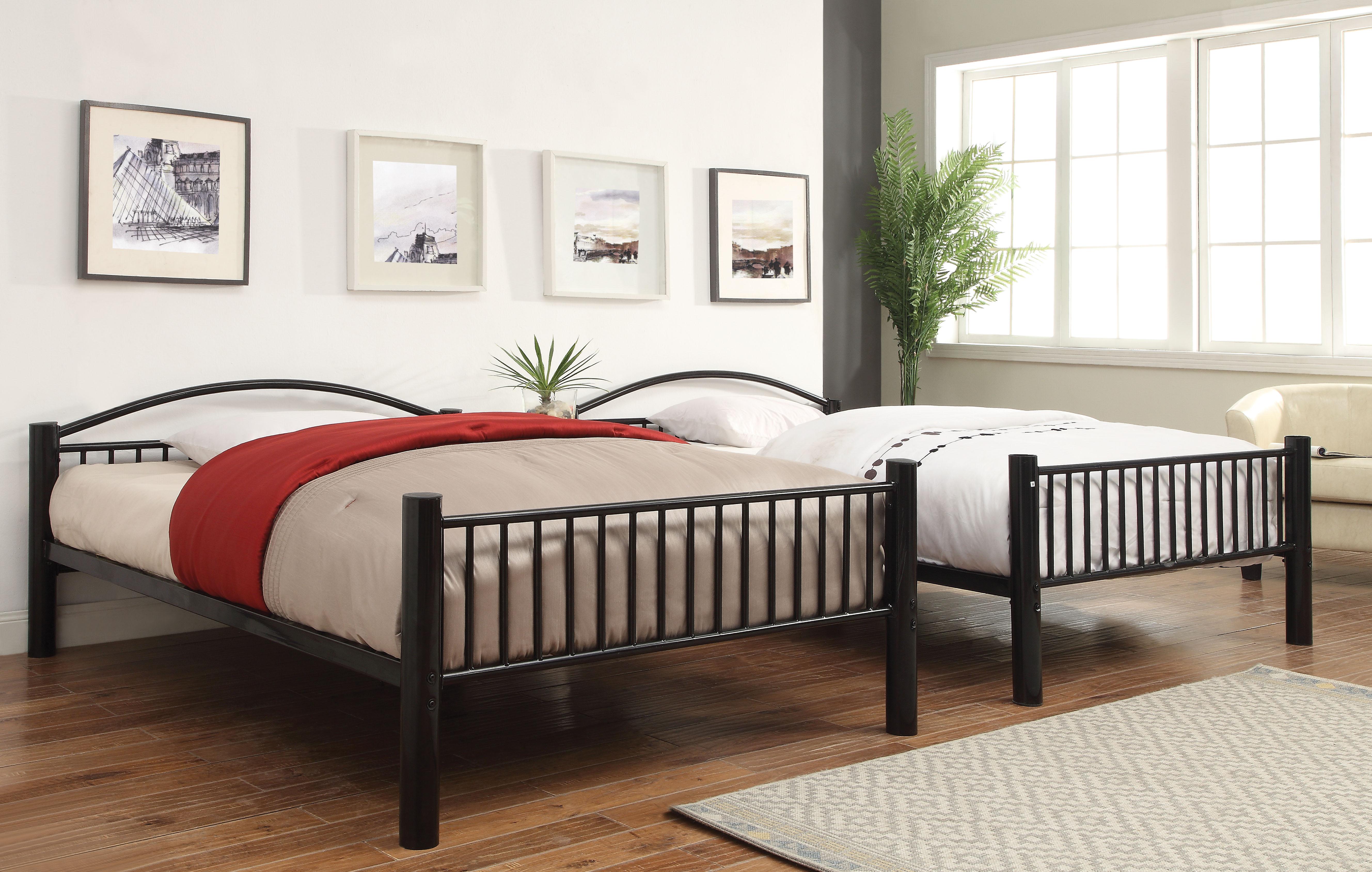 Cayelynn Black Bunk Bed (Full/Full) - Ideal Furniture (Fresno,CA)