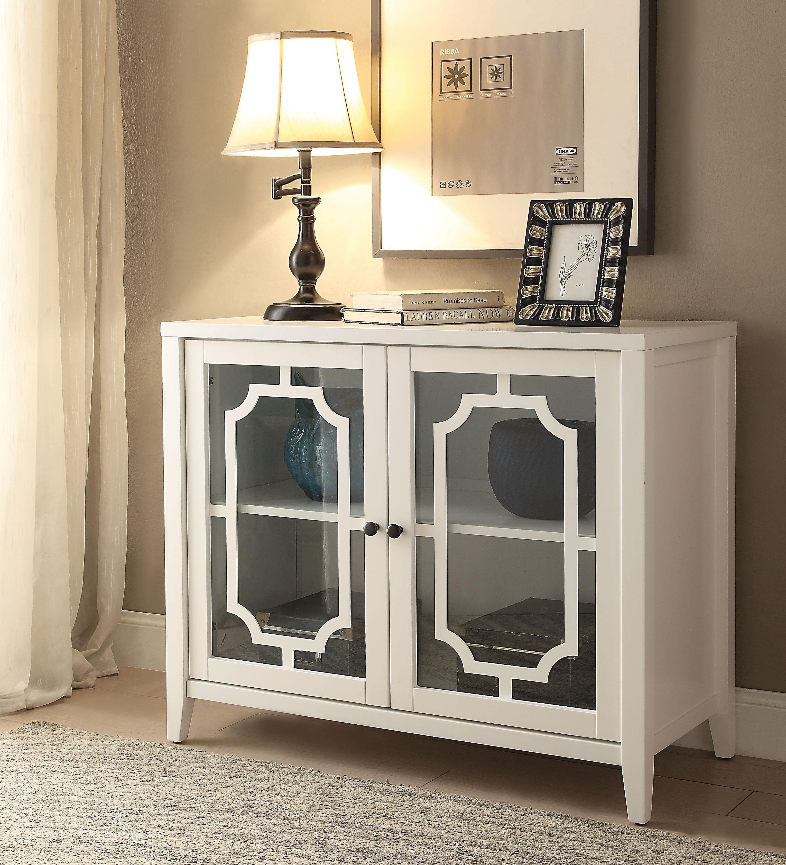 Ceara White Console Table - Ideal Furniture (Fresno,CA)