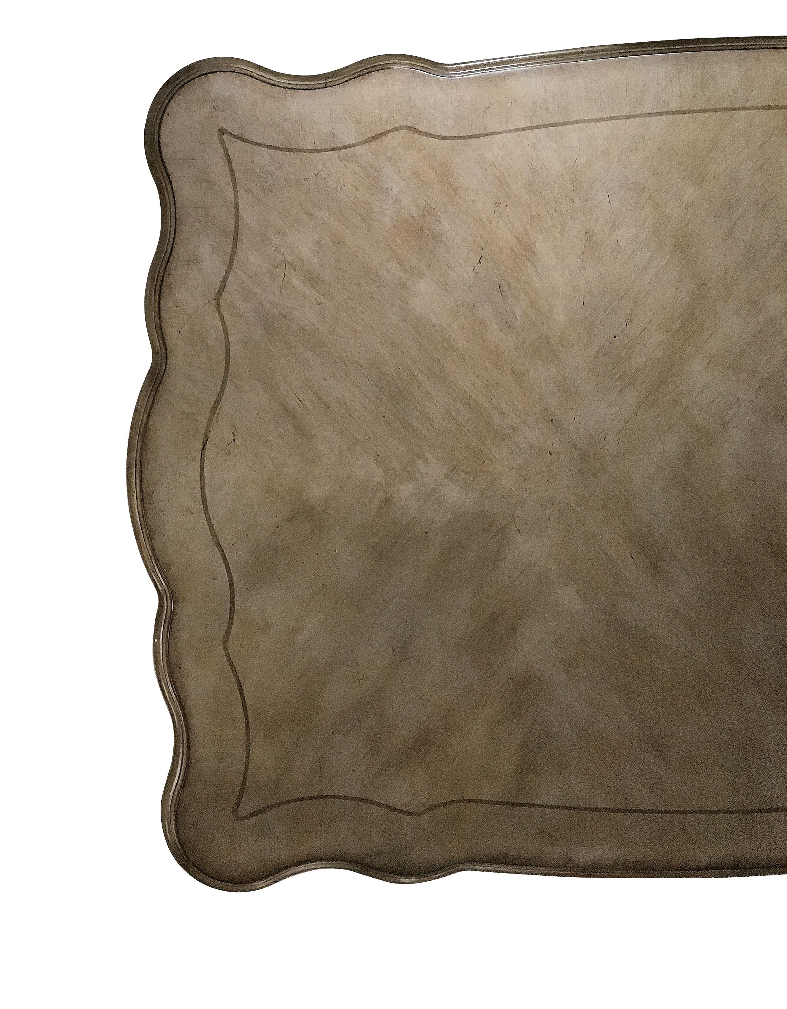 Chantelle Antique Platinum Dining Table - Ideal Furniture (Fresno,CA)