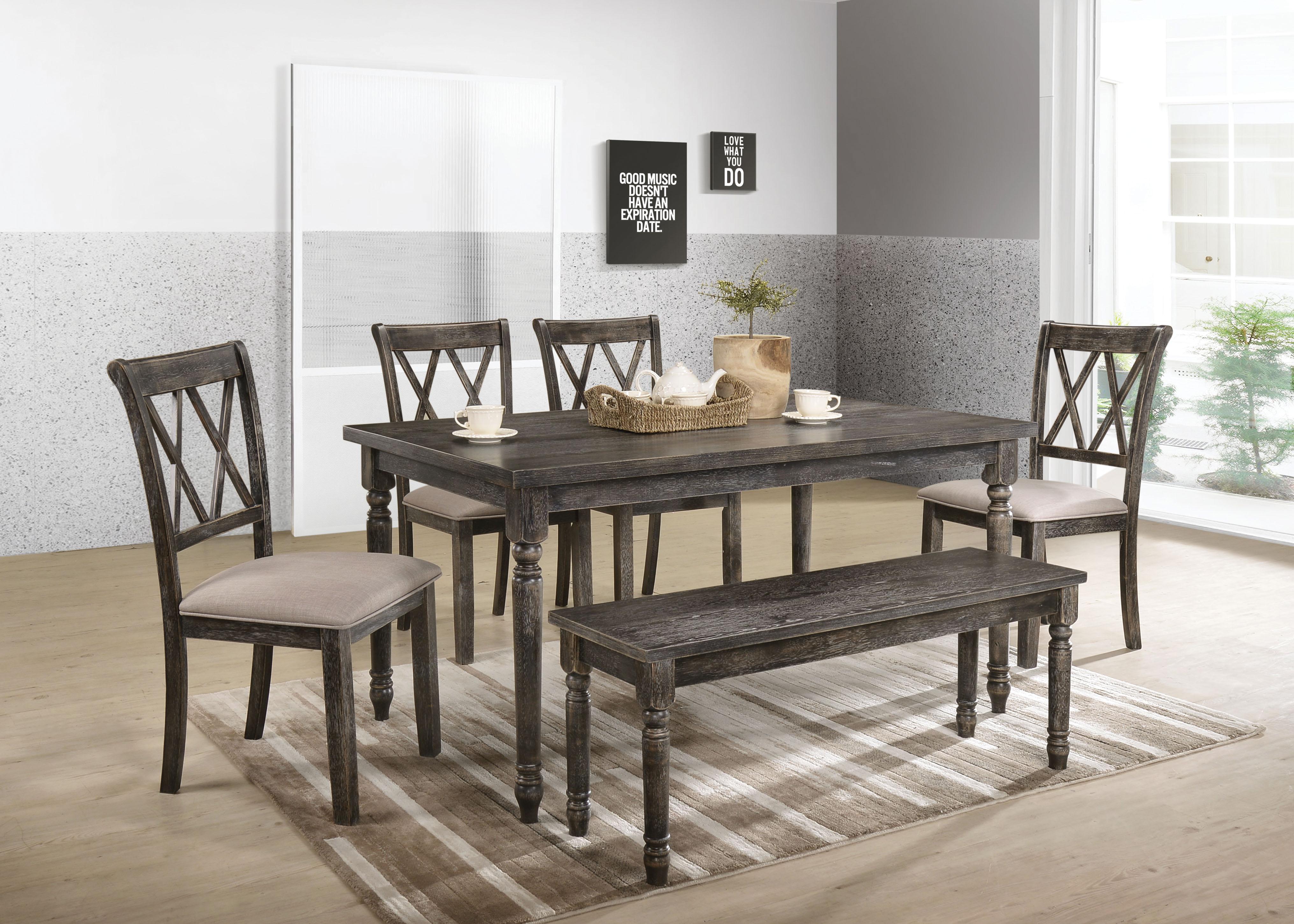 Claudia II Weathered Gray Dining Table - Ideal Furniture (Fresno,CA)