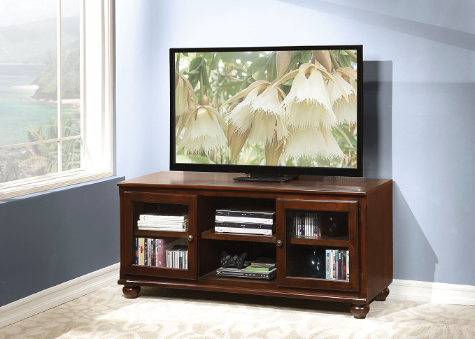 Dita Walnut TV Stand - Ideal Furniture (Fresno,CA)