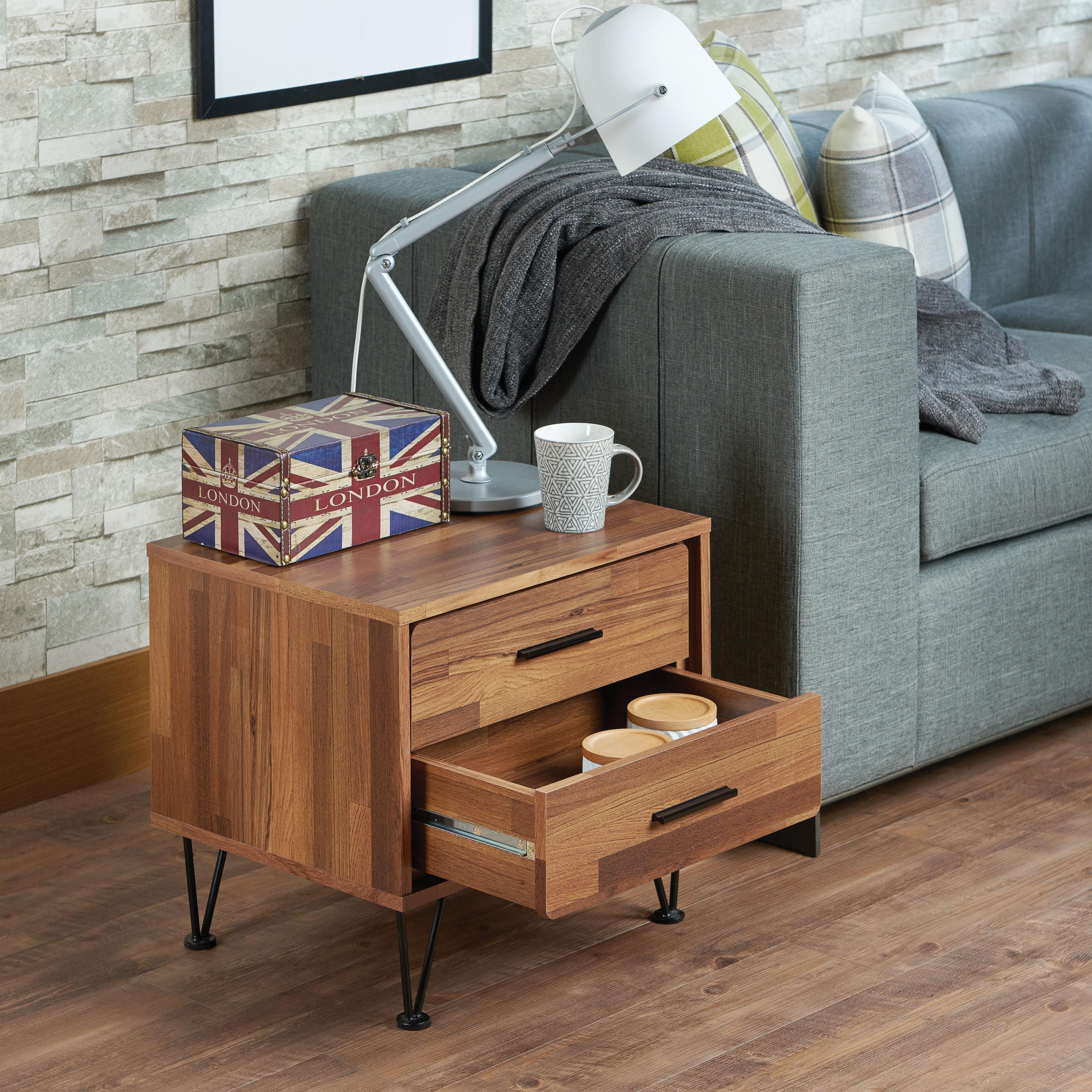 Deoss Walnut Accent Table - Ideal Furniture (Fresno,CA)