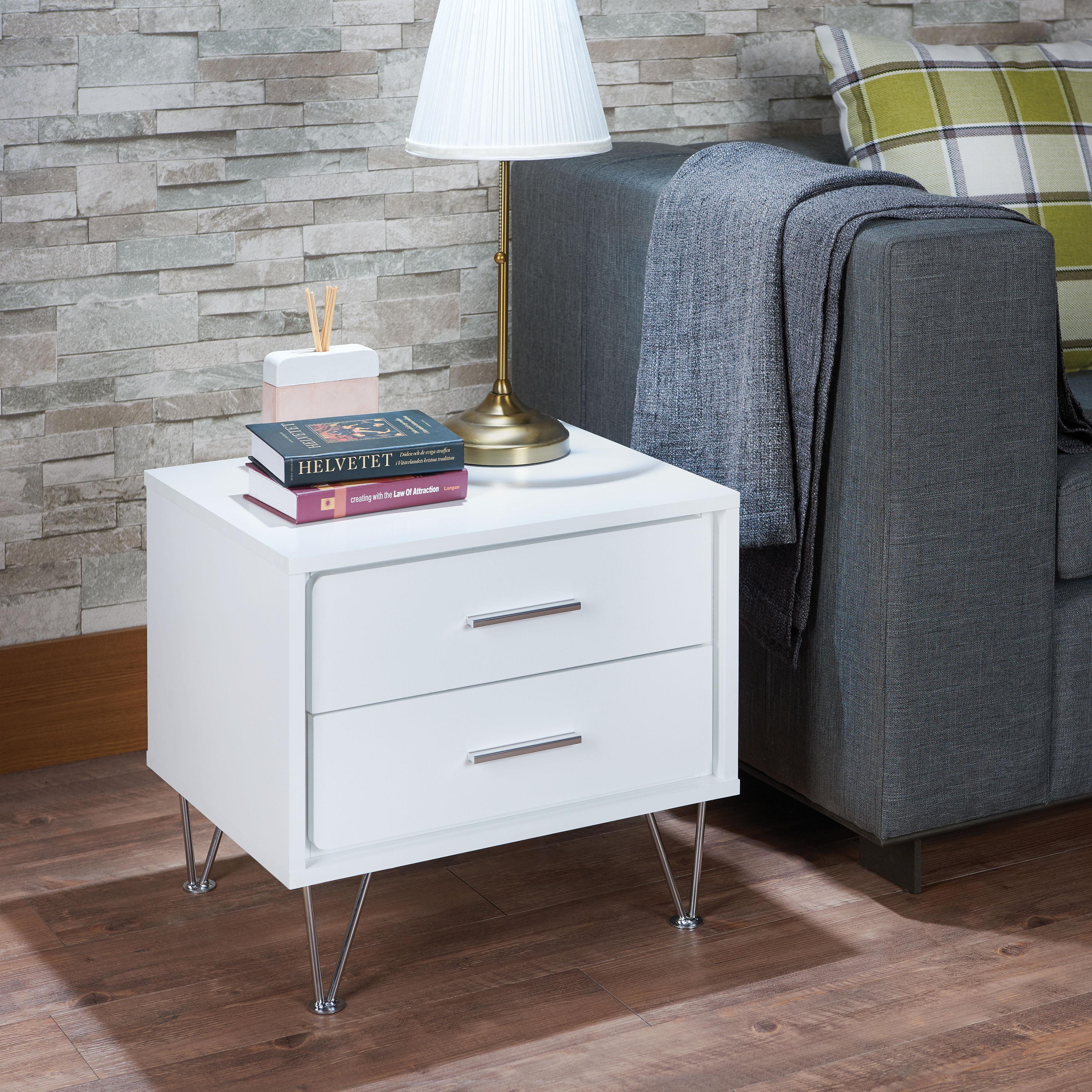 Deoss White Accent Table - Ideal Furniture (Fresno,CA)