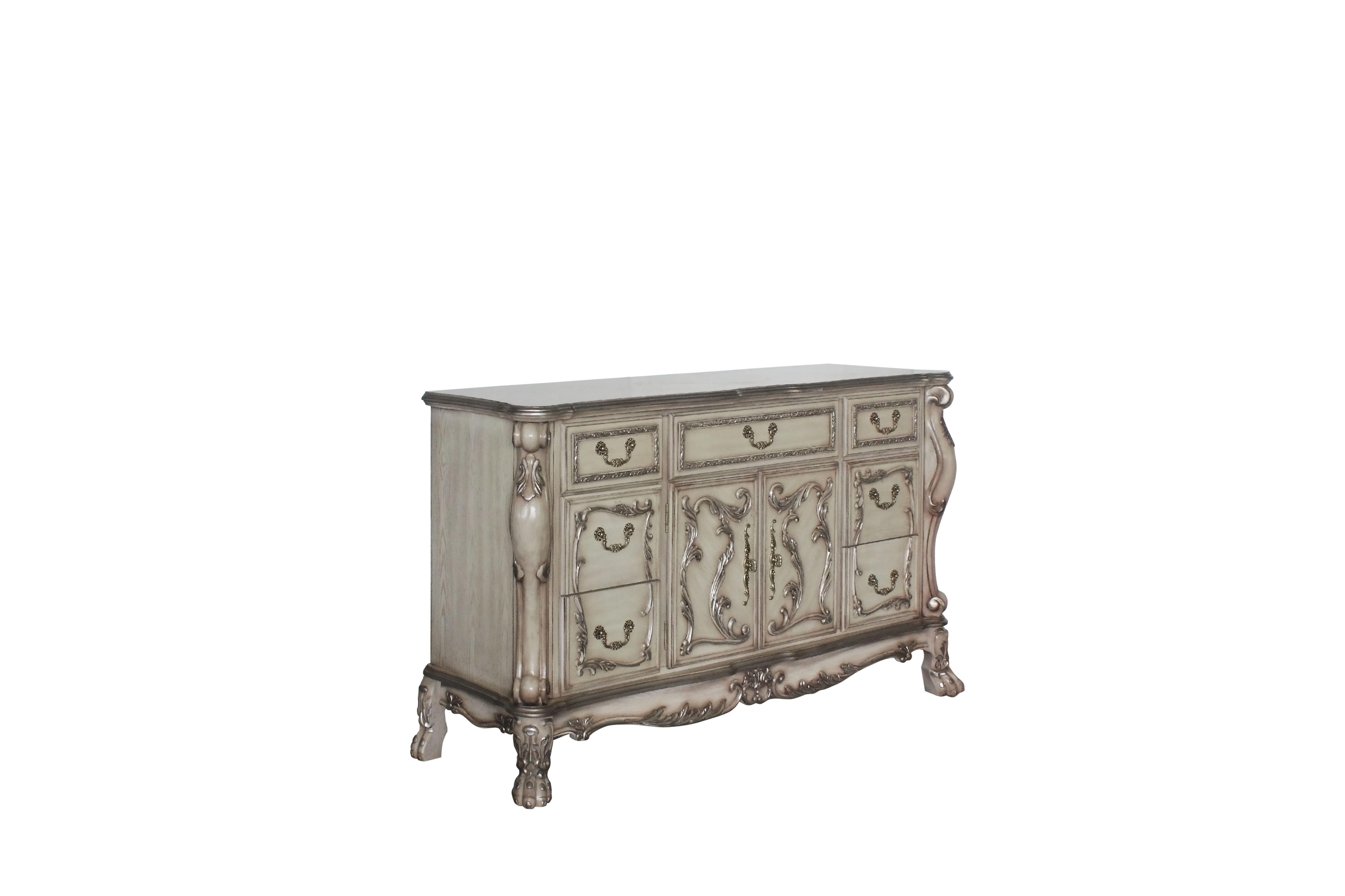 Dresden Vintage Bone White Dresser - Ideal Furniture (Fresno,CA)