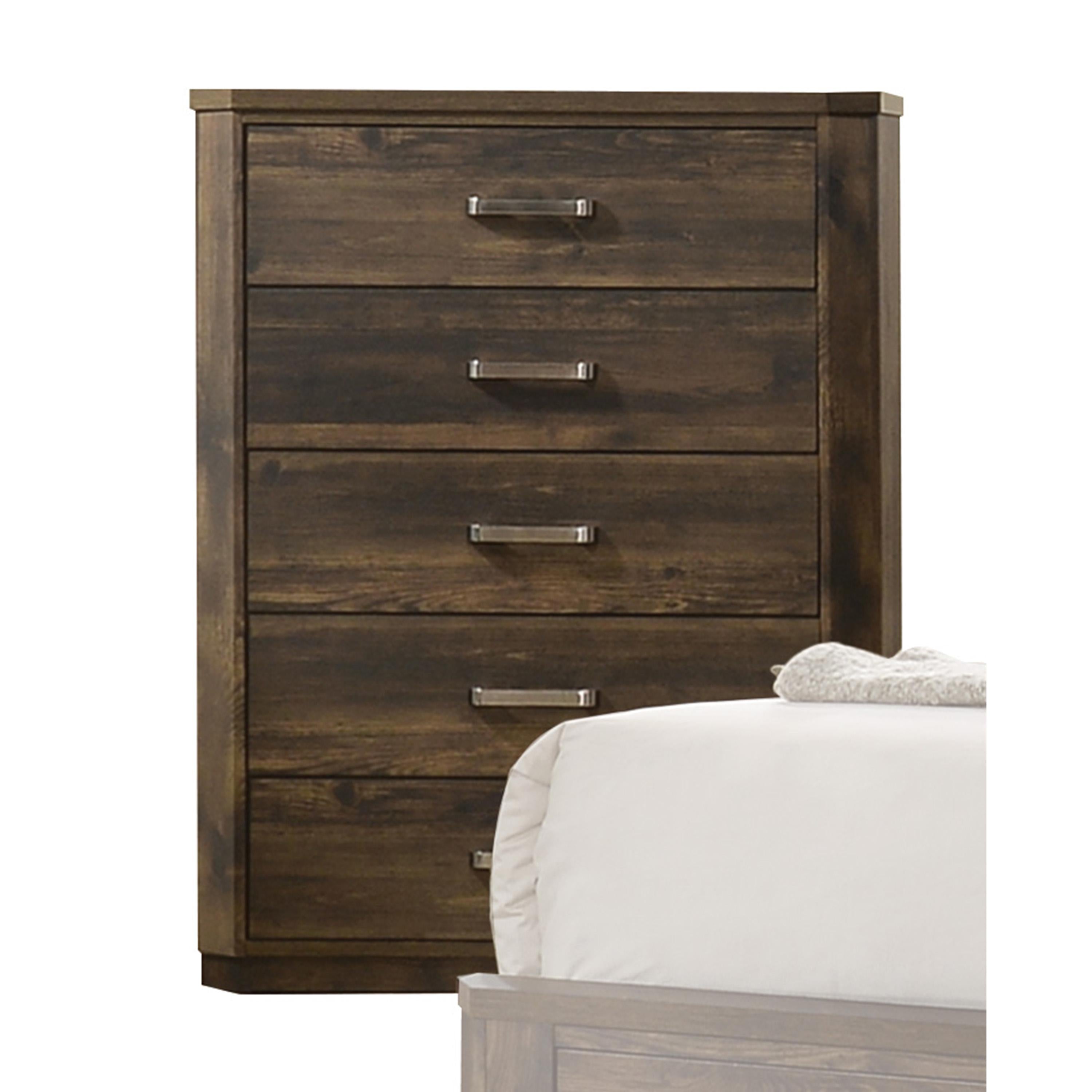 Elettra Rustic Walnut Chest - Ideal Furniture (Fresno,CA)