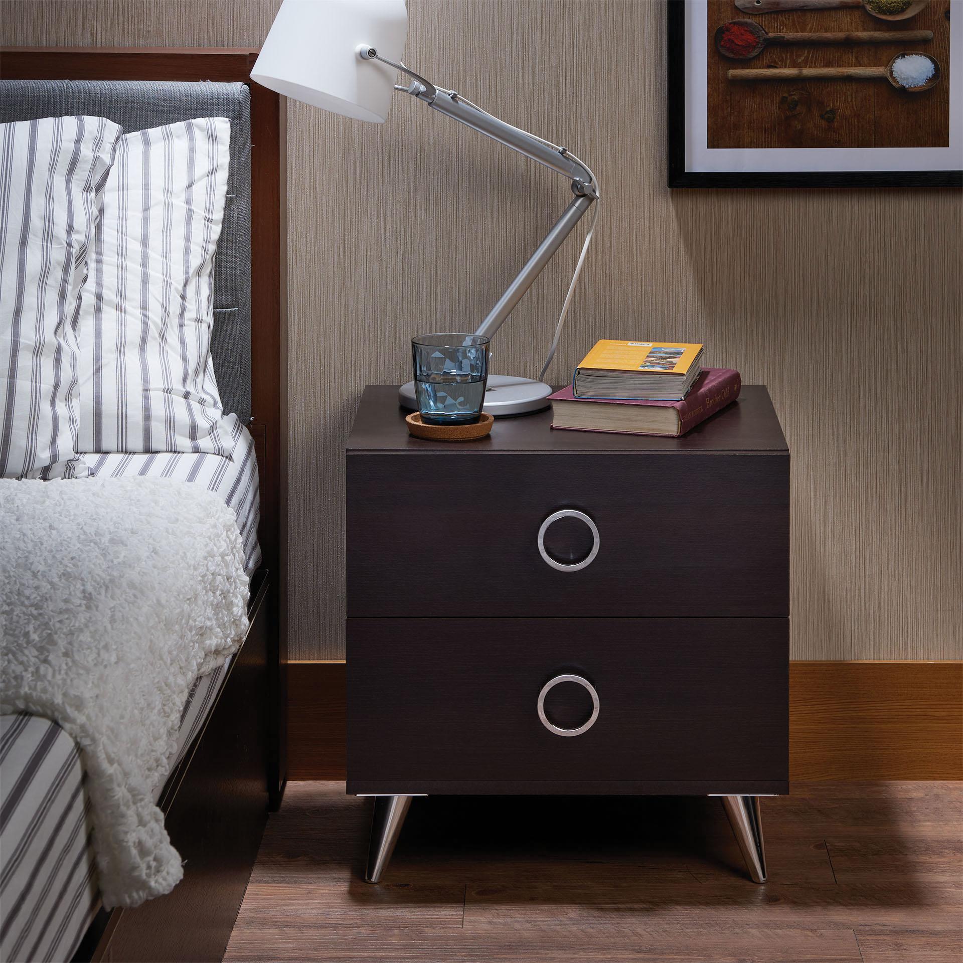 Elms Espresso Accent Table - Ideal Furniture (Fresno,CA)