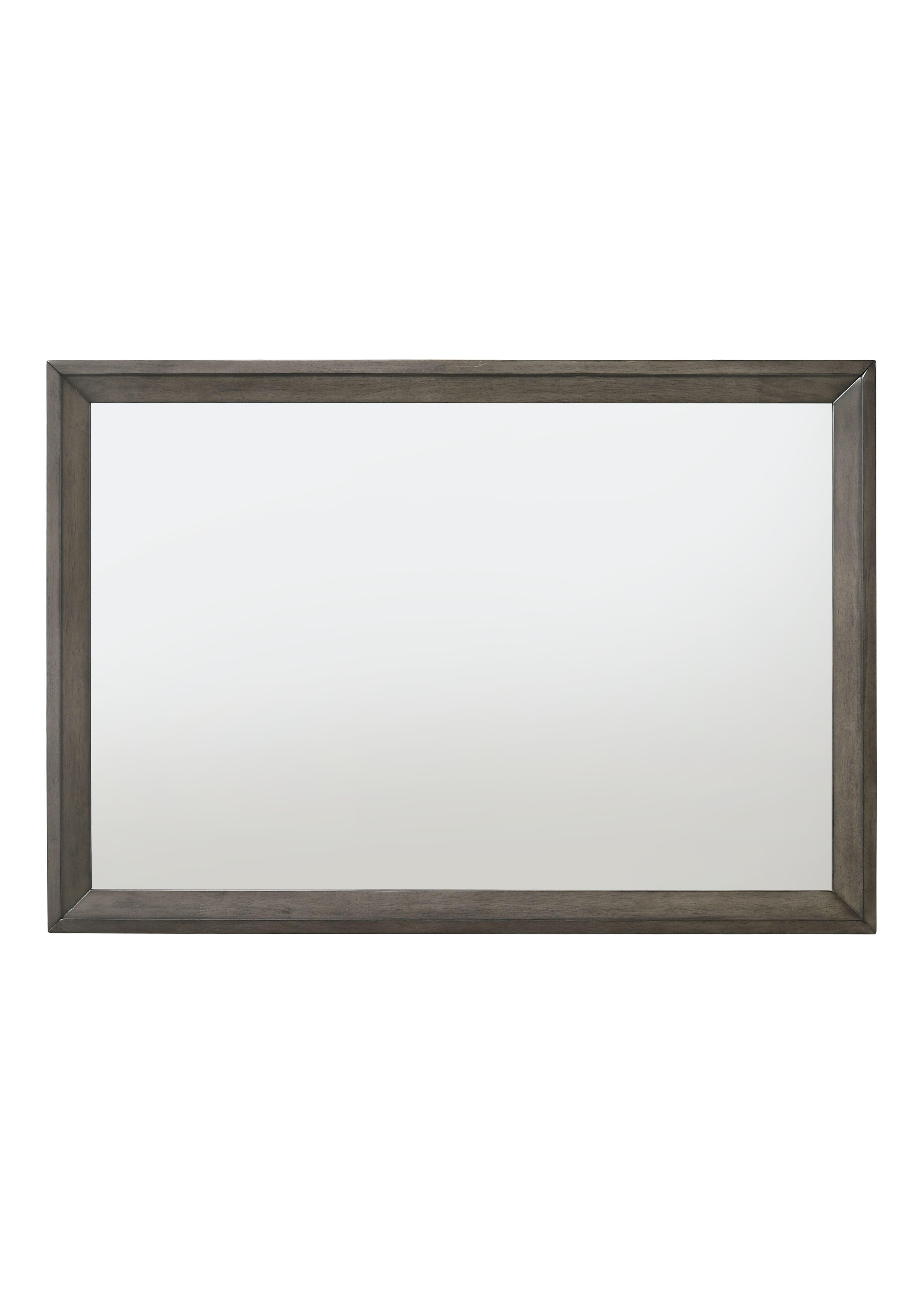 Escher Gray Oak Mirror - Ideal Furniture (Fresno,CA)