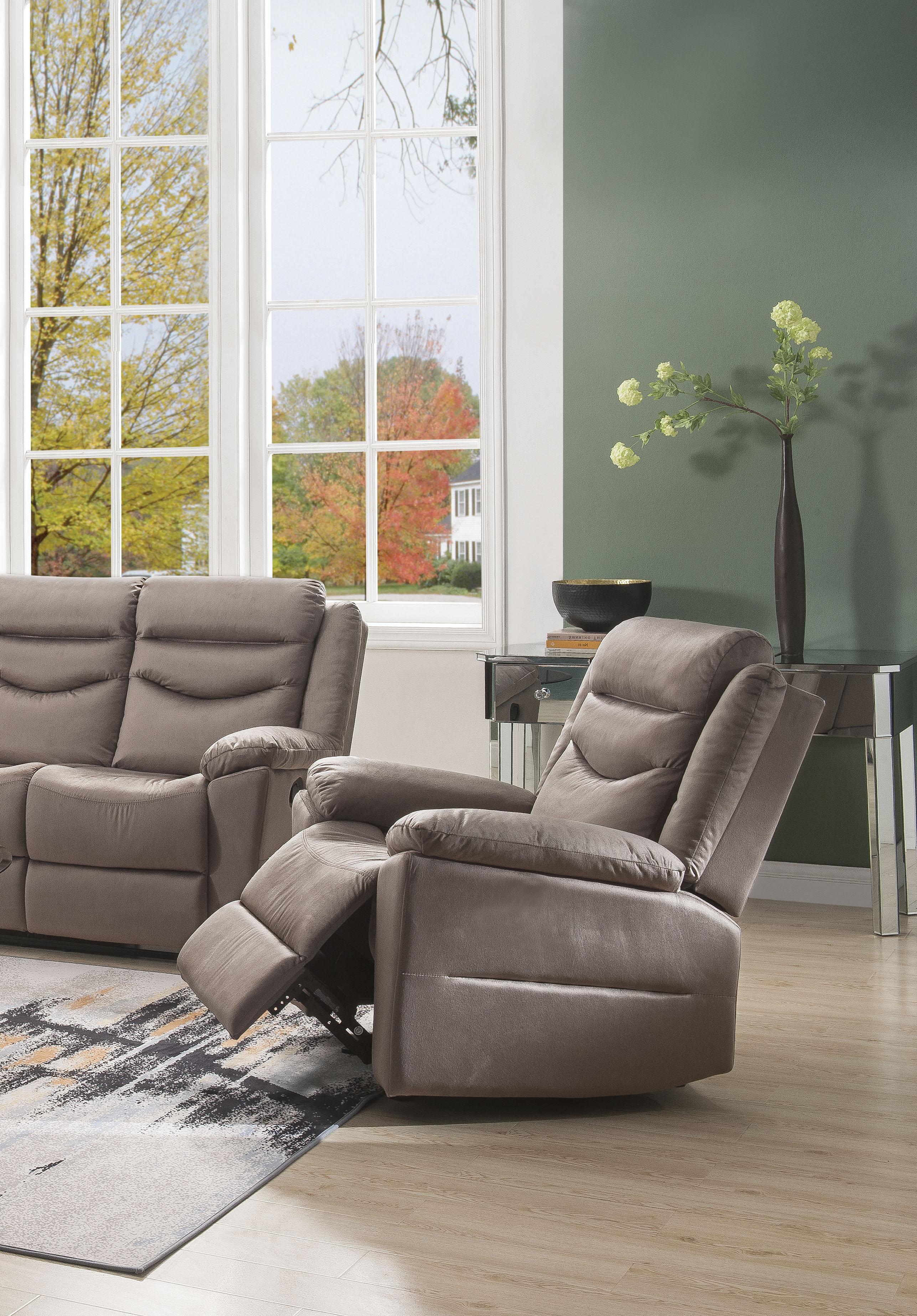 Fiacre Velvet Glider Recliner - Ideal Furniture (Fresno,CA)