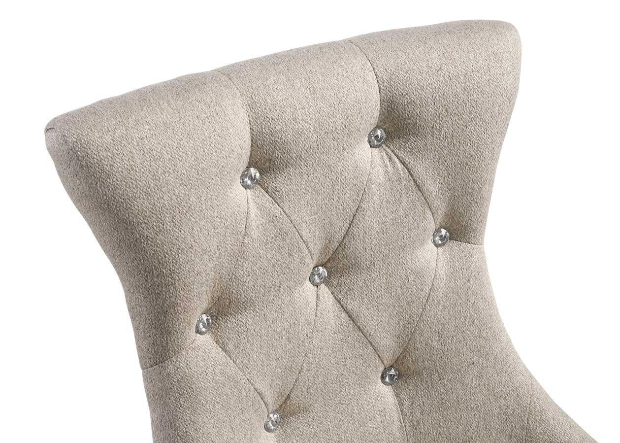 Gabrian Fabric & Reclaimed Gray Dining Chair - Ideal Furniture (Fresno,CA)