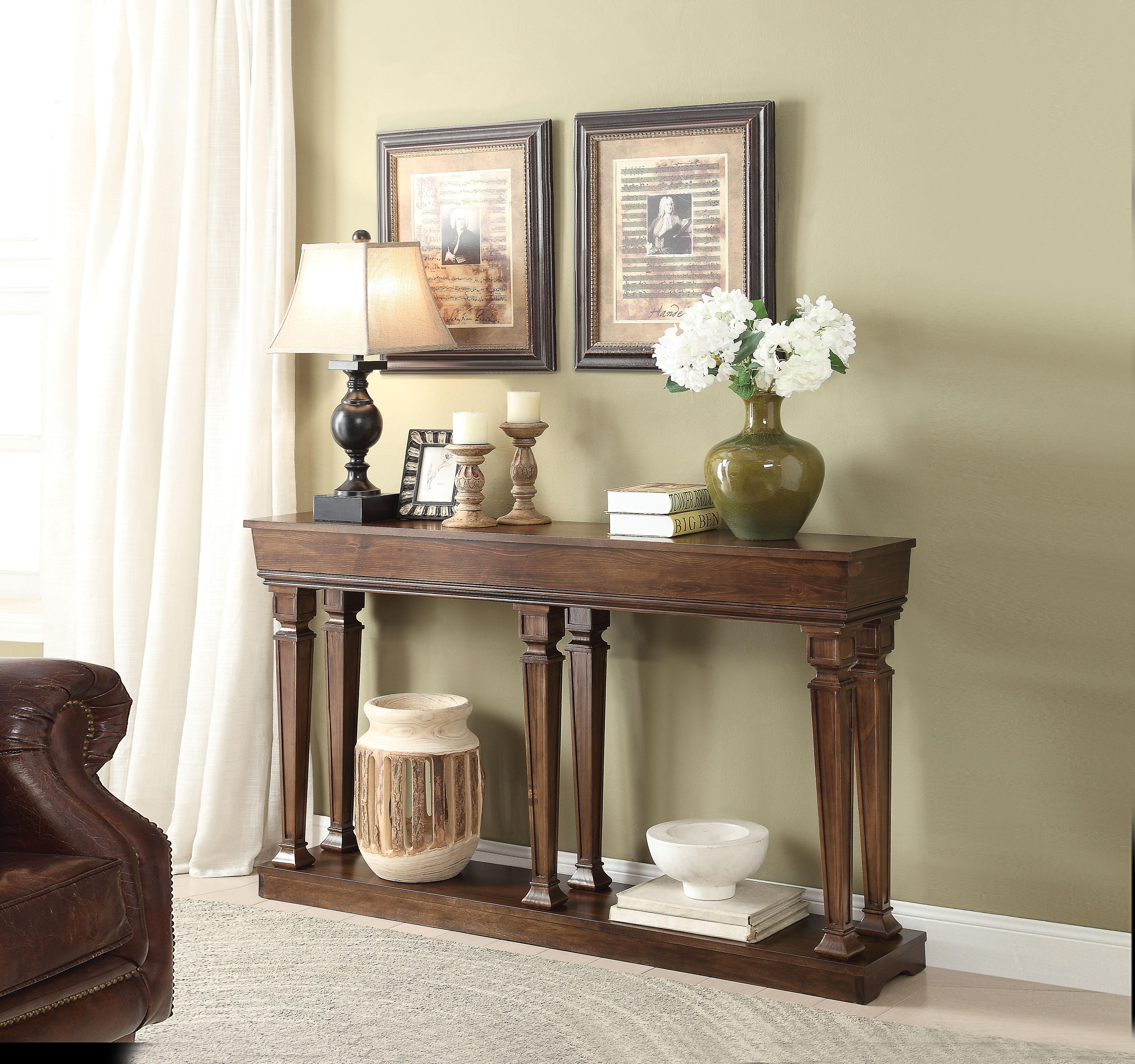 Garrison Oak Console Table - Ideal Furniture (Fresno,CA)