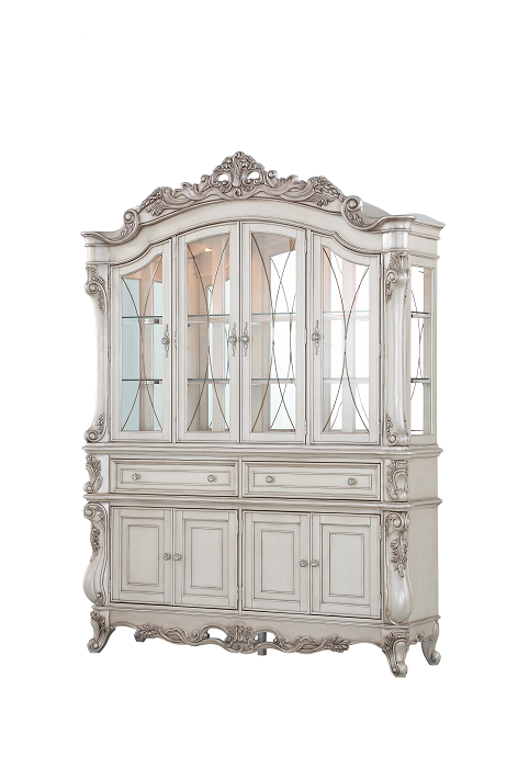 Gorsedd Antique White Hutch & Buffet - Ideal Furniture (Fresno,CA)