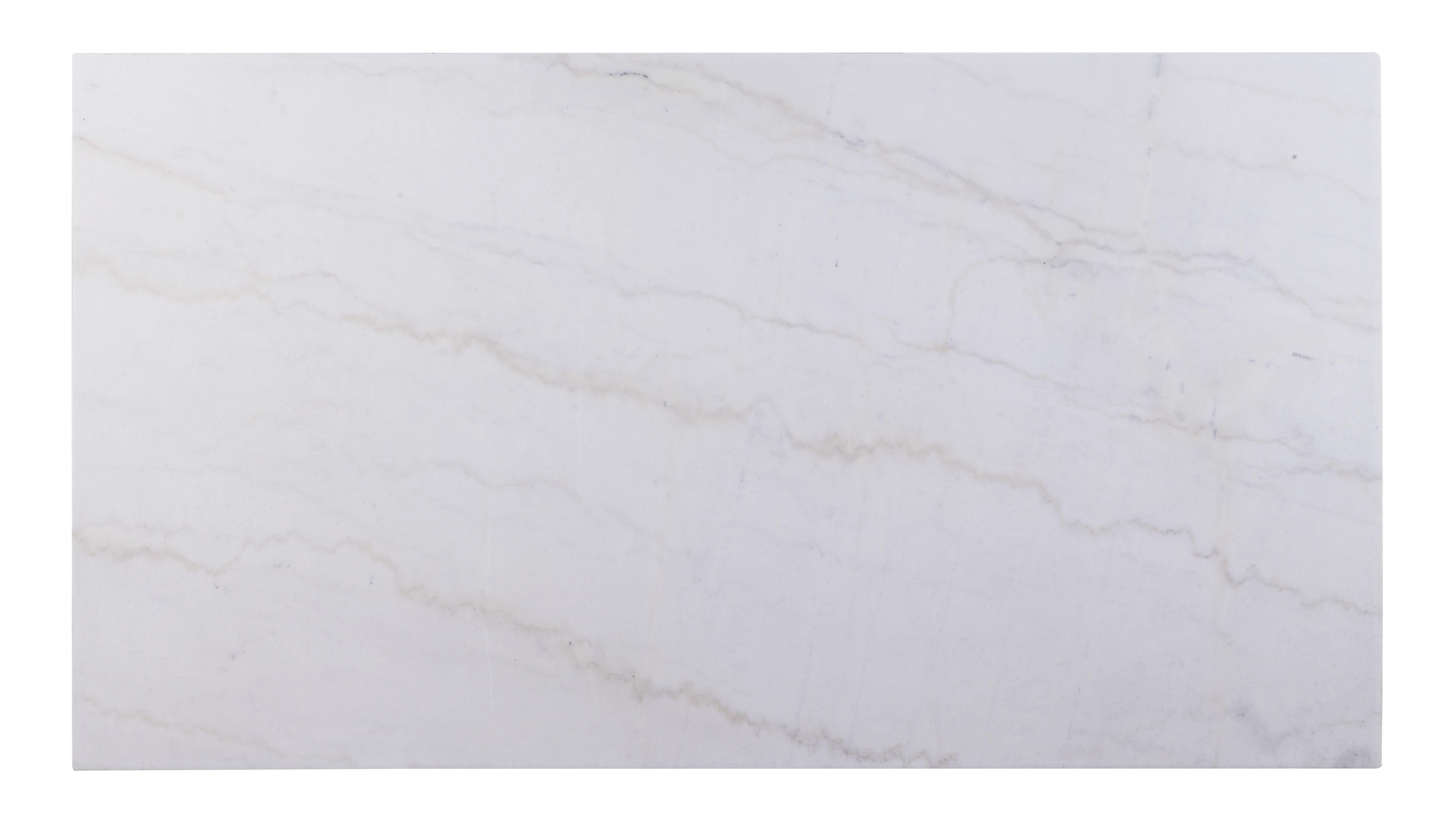 Gerardo White Marble & Weathered Espresso Dining Table - Ideal Furniture (Fresno,CA)