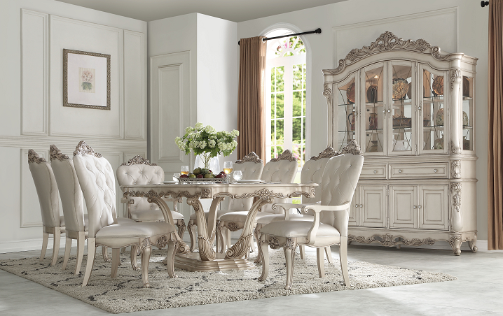 Gorsedd Antique White Dining Table - Ideal Furniture (Fresno,CA)