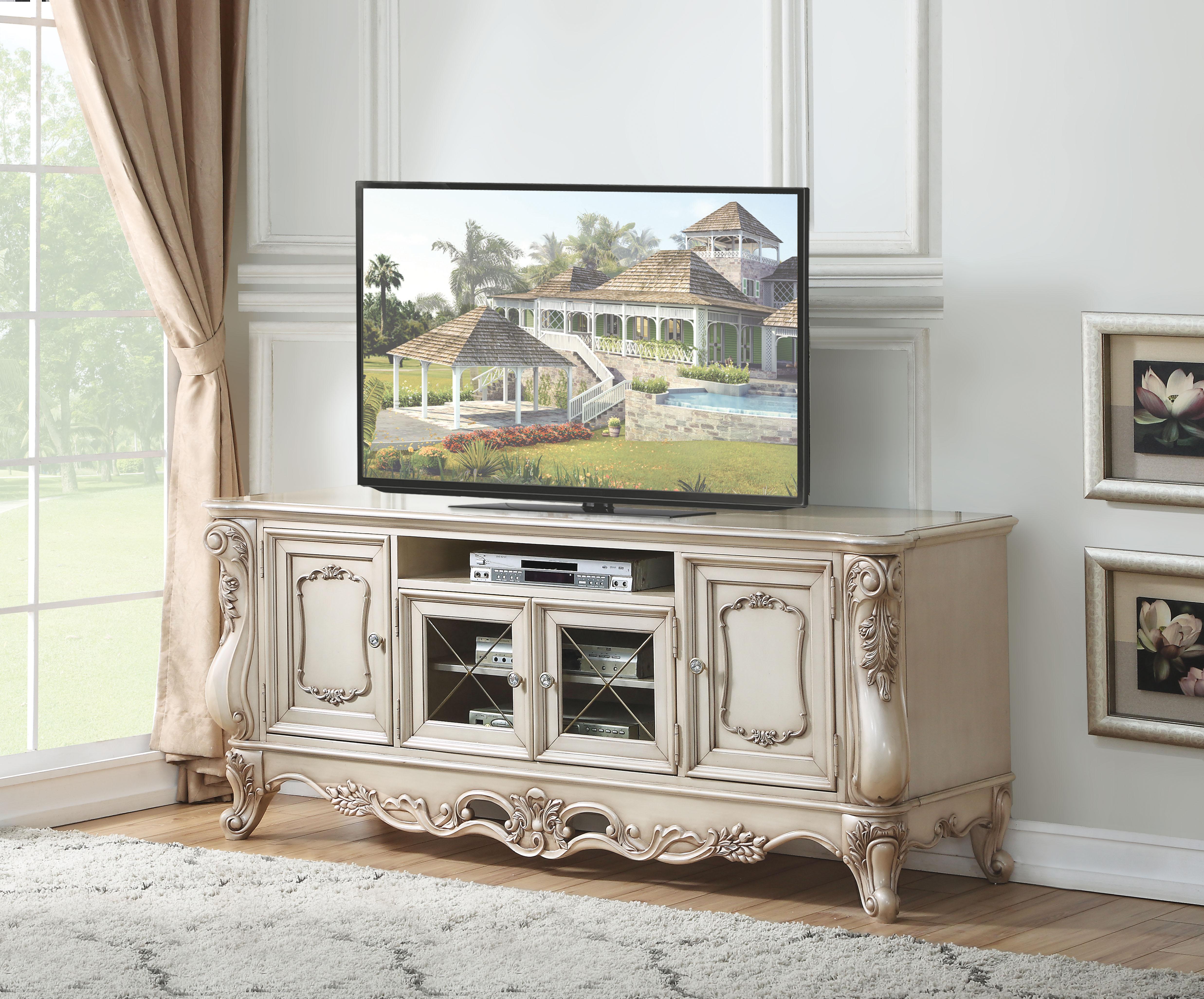 Gorsedd Antique White TV Stand - Ideal Furniture (Fresno,CA)