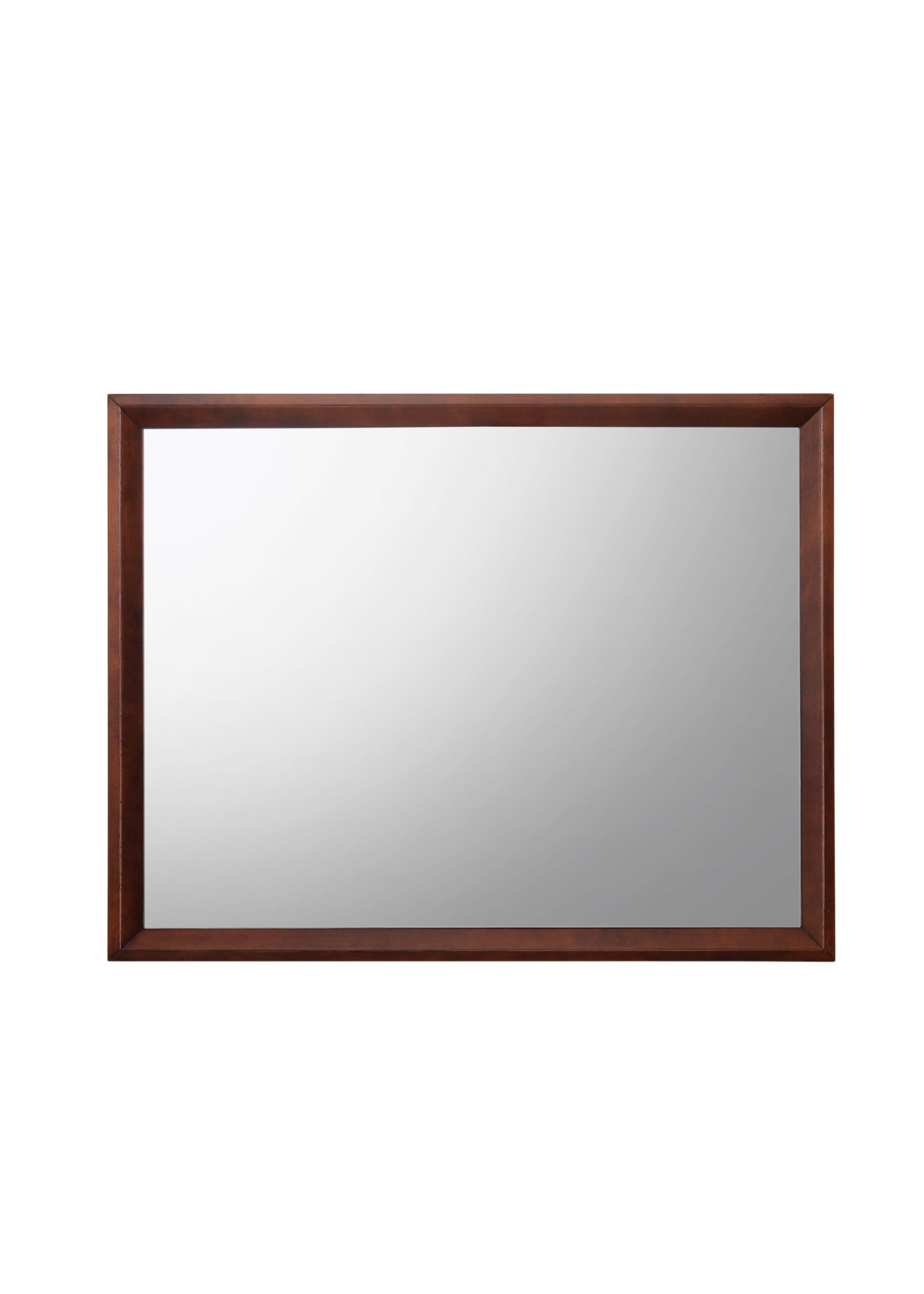 Ilana Brown Cherry Mirror - Ideal Furniture (Fresno,CA)