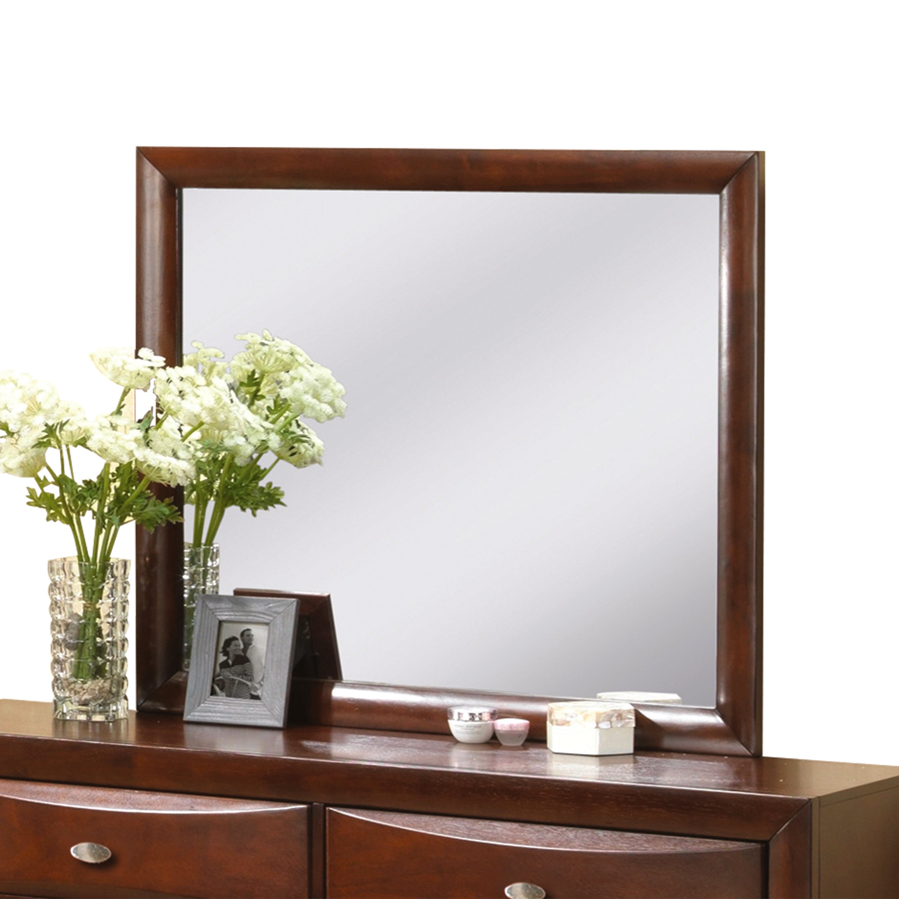Ireland Espresso Mirror - Ideal Furniture (Fresno,CA)