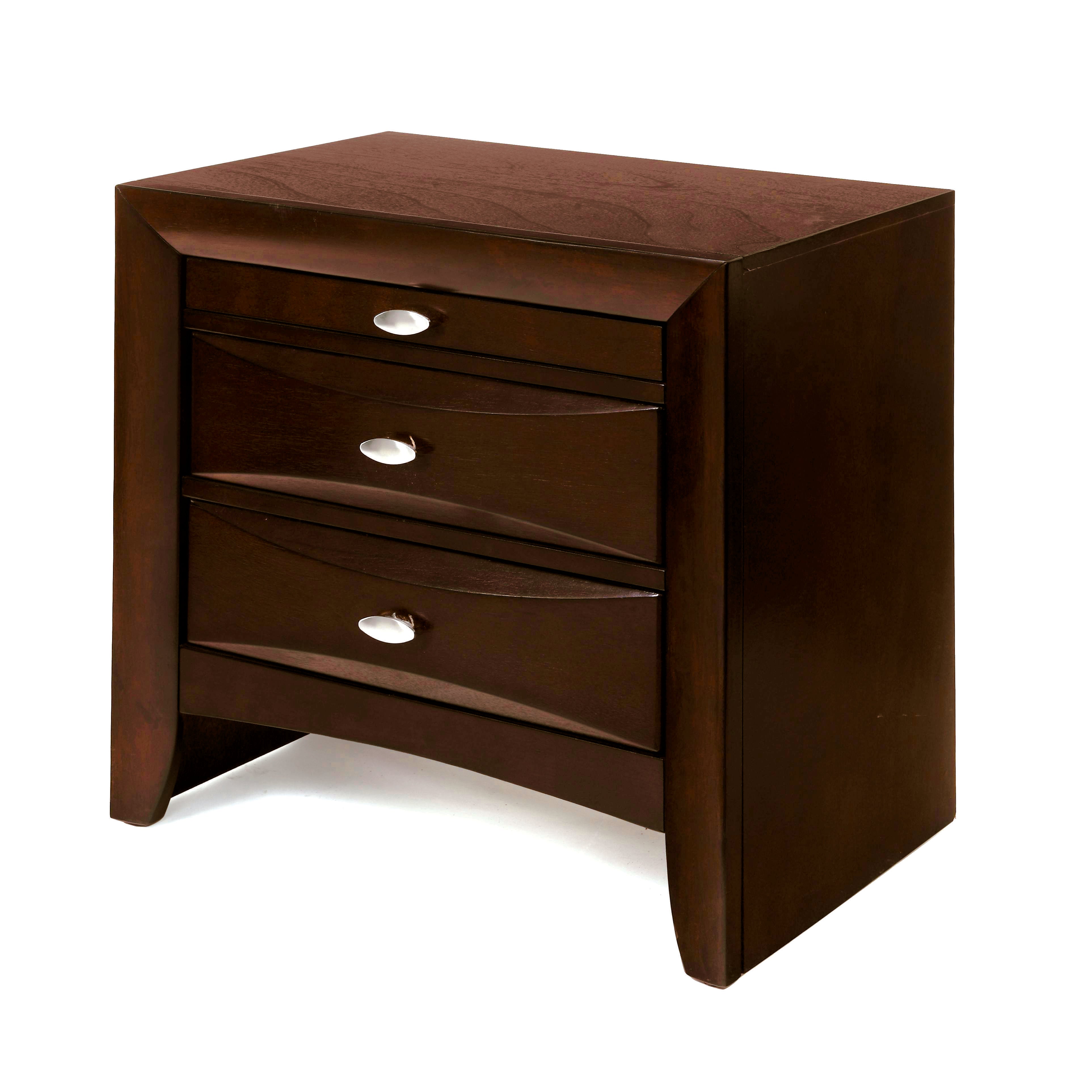 Ireland Espresso Nightstand - Ideal Furniture (Fresno,CA)