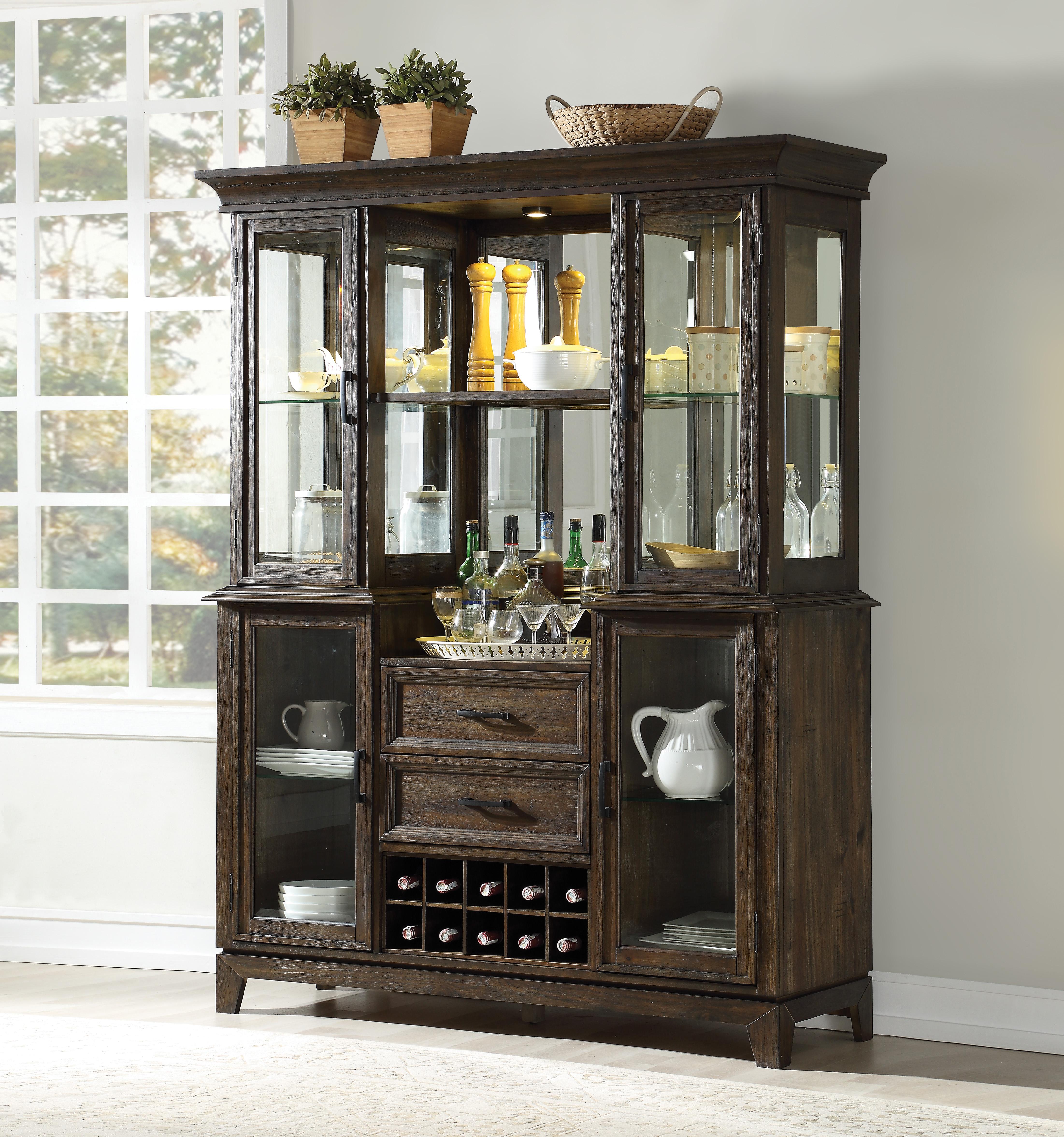 Jameson Espresso Hutch & Buffet - Ideal Furniture (Fresno,CA)