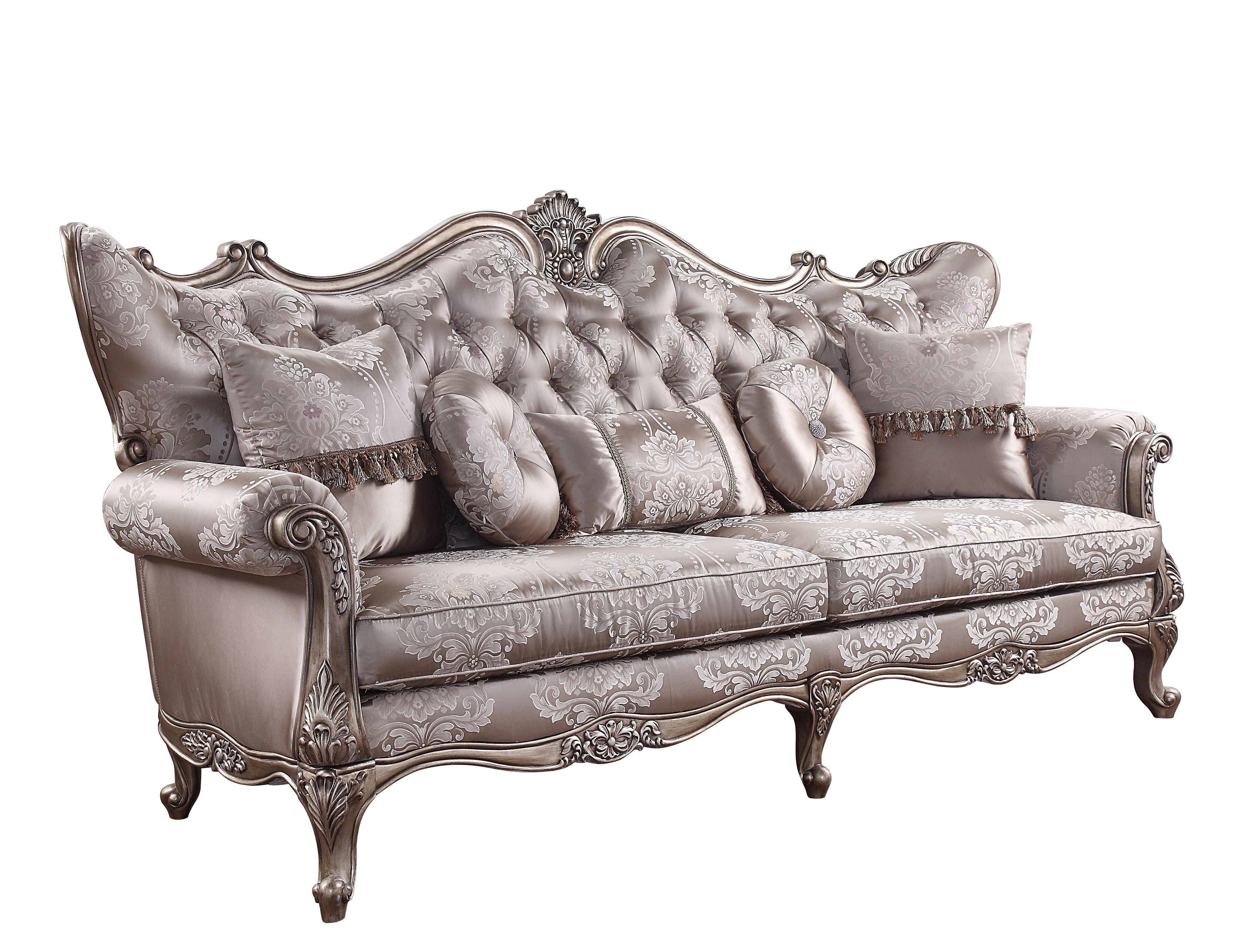 Jayceon - Sofa - Fabric & Champagne - Ideal Furniture (Fresno,CA)