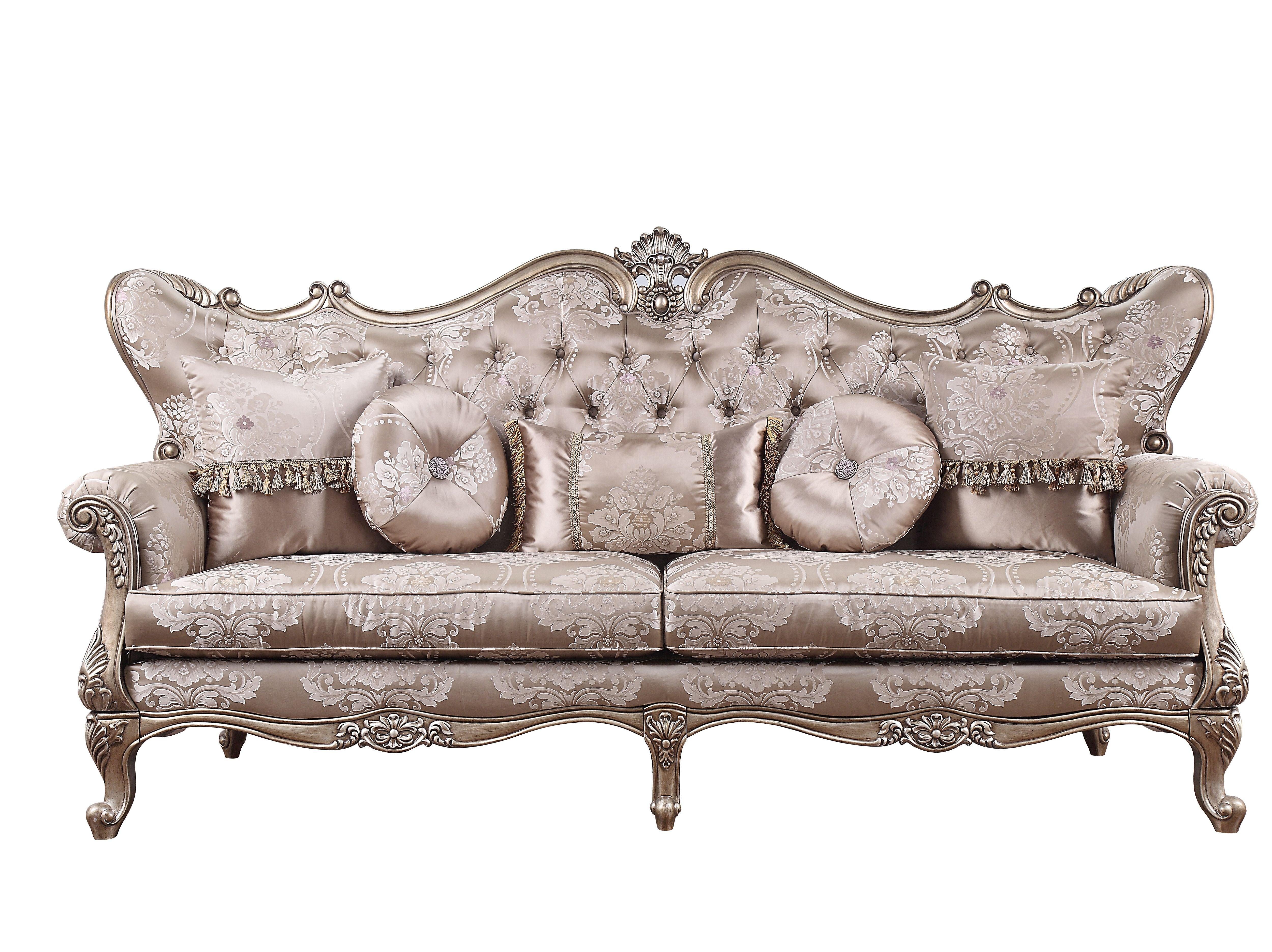 Jayceon - Sofa - Fabric & Champagne - Ideal Furniture (Fresno,CA)