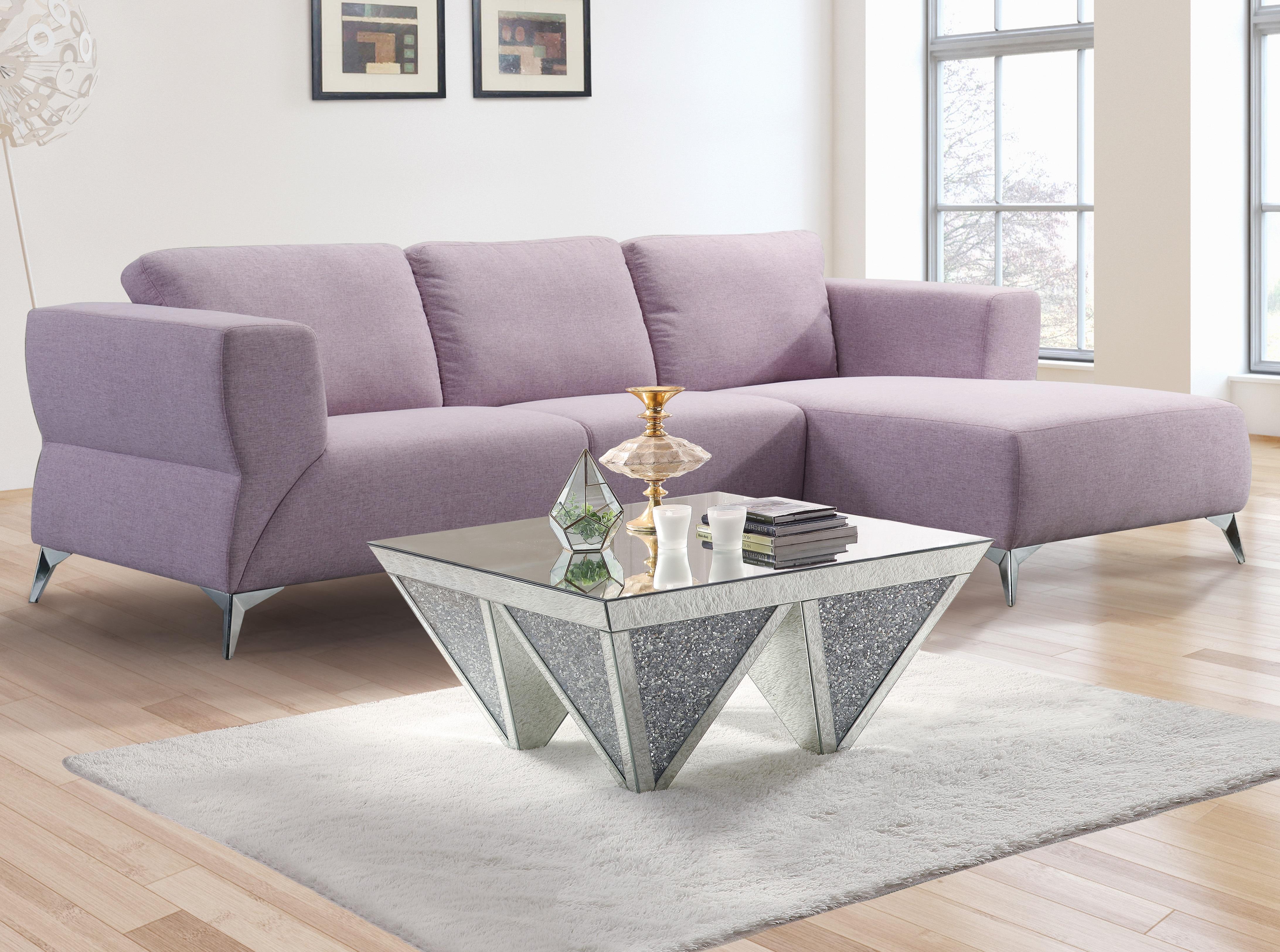 Josiah Pale Berries Fabric Sectional Sofa - Ideal Furniture (Fresno,CA)