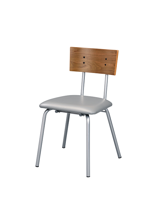 Jurgen PU & Silver Side Chair - Ideal Furniture (Fresno,CA)