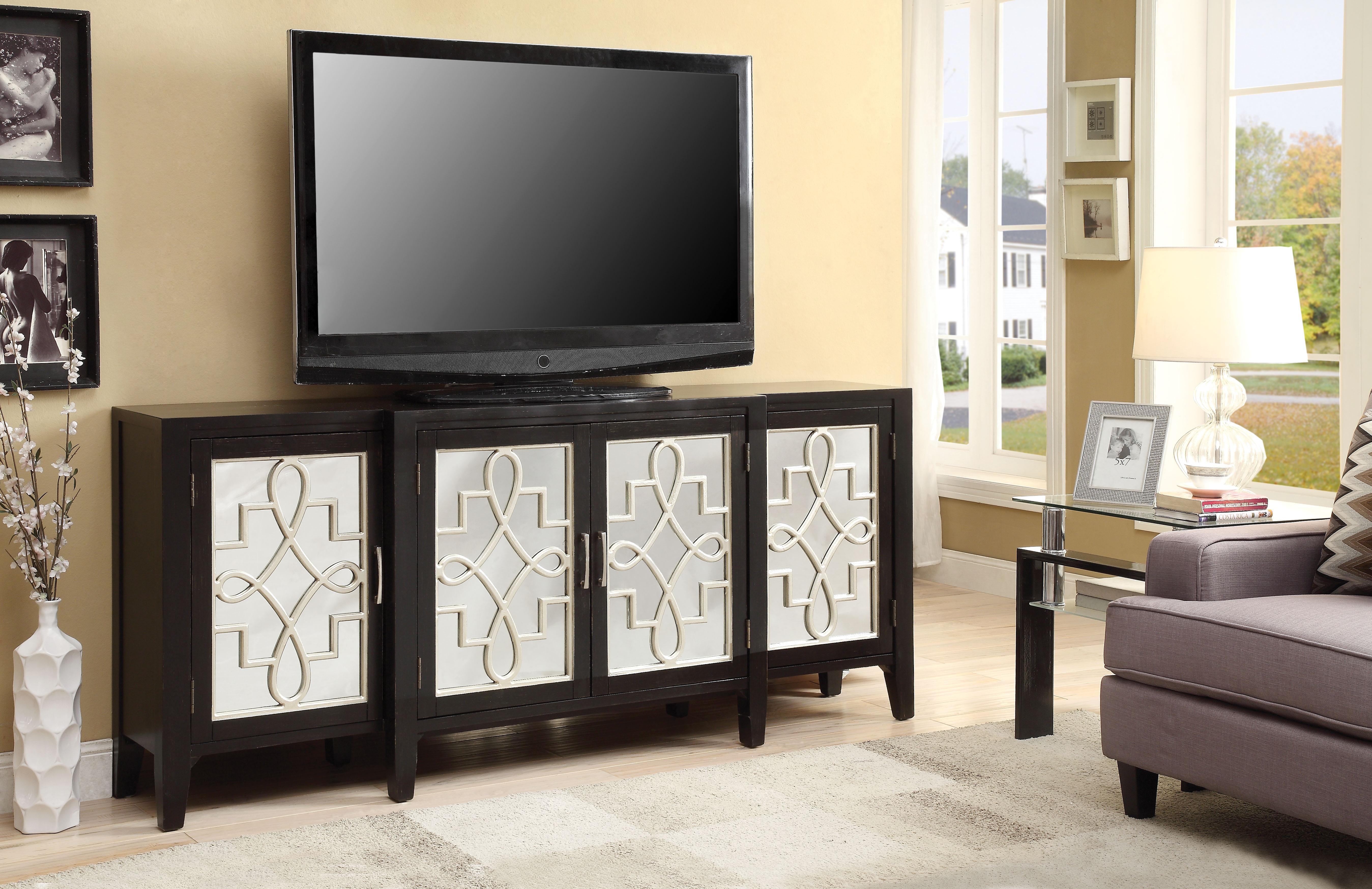 Kacia Antique Black Console Table - Ideal Furniture (Fresno,CA)