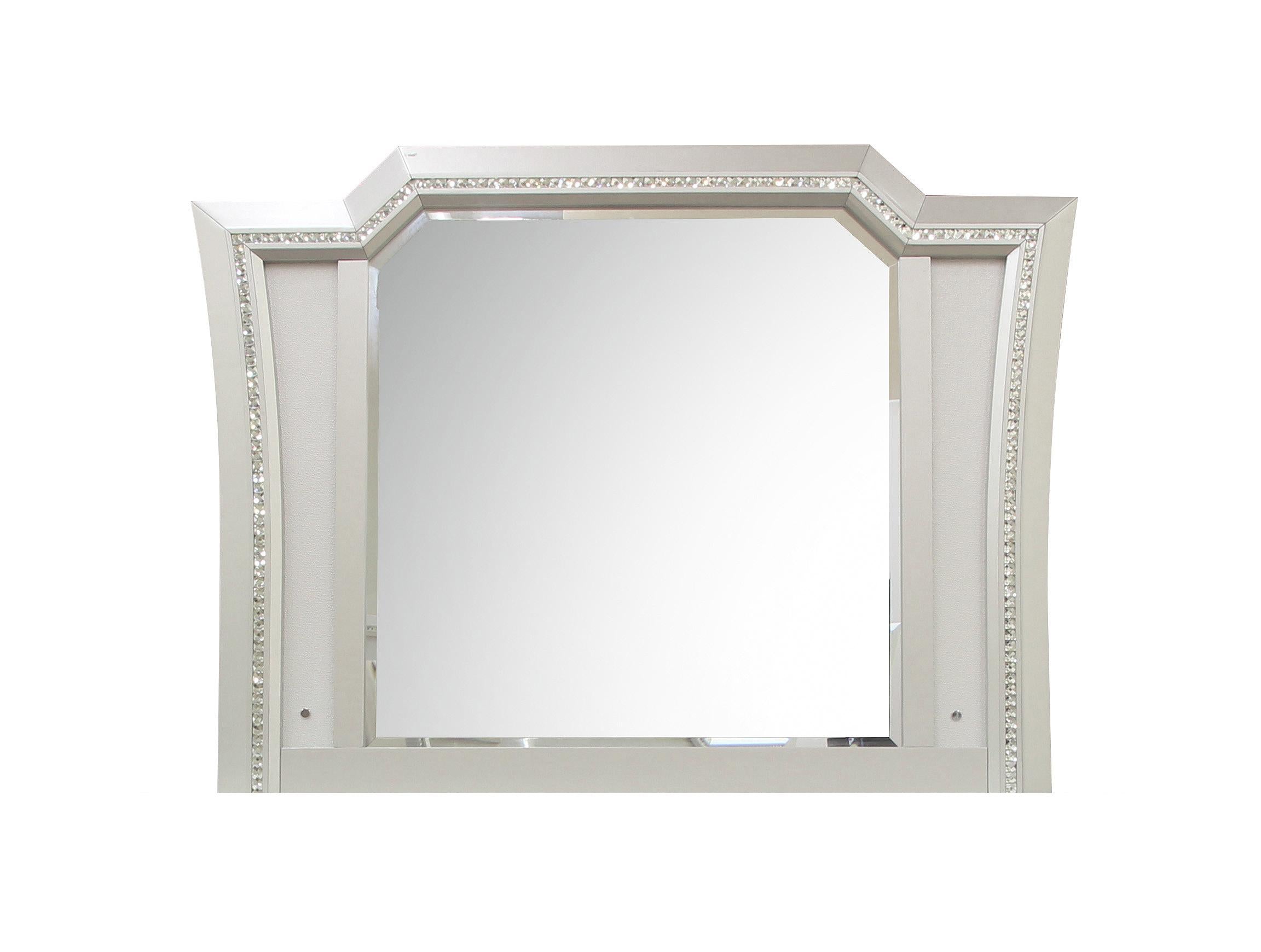 Kaitlyn LED & Champagne Mirror - Ideal Furniture (Fresno,CA)