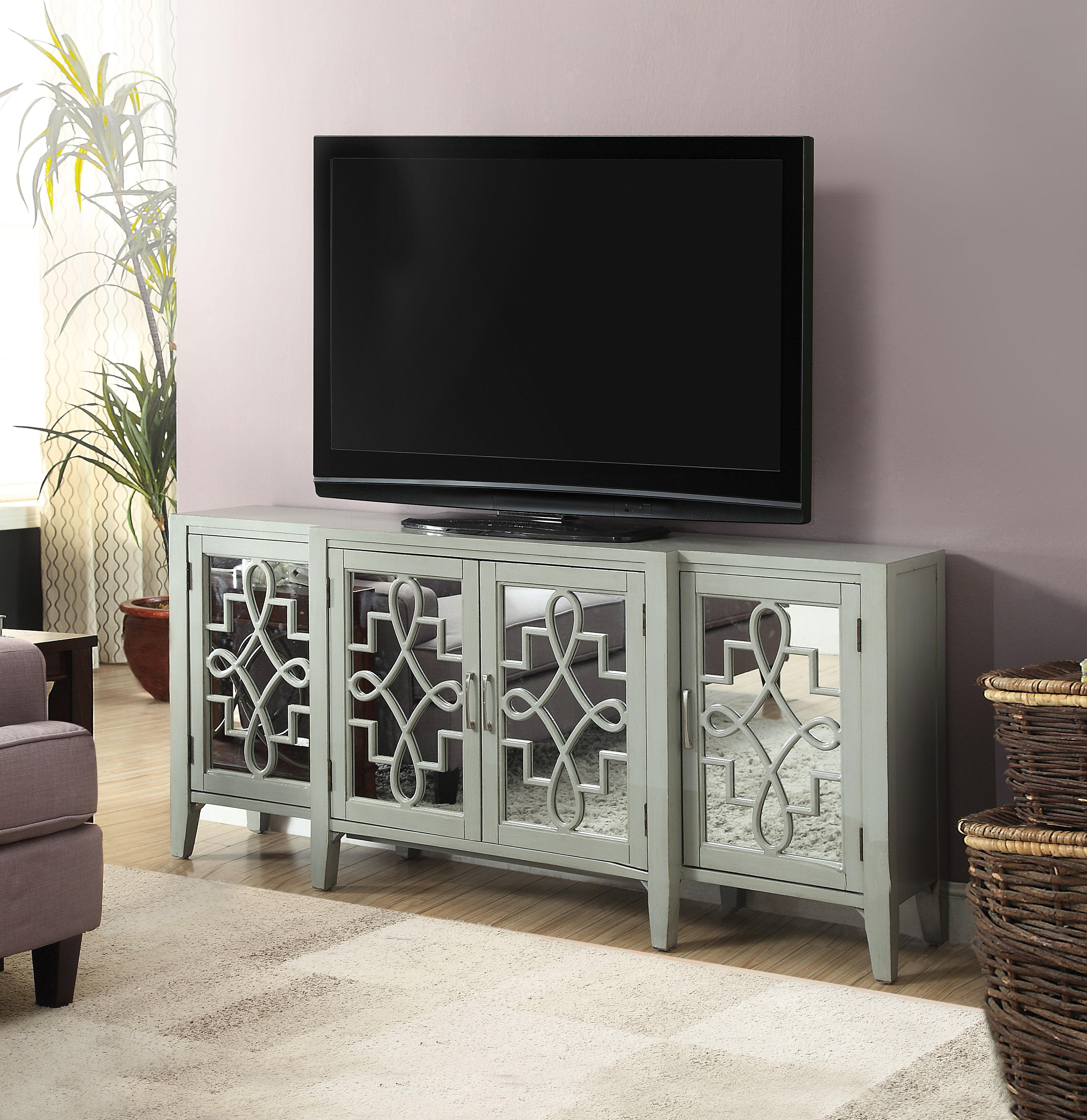 Kacia Antique Gray Console Table - Ideal Furniture (Fresno,CA)