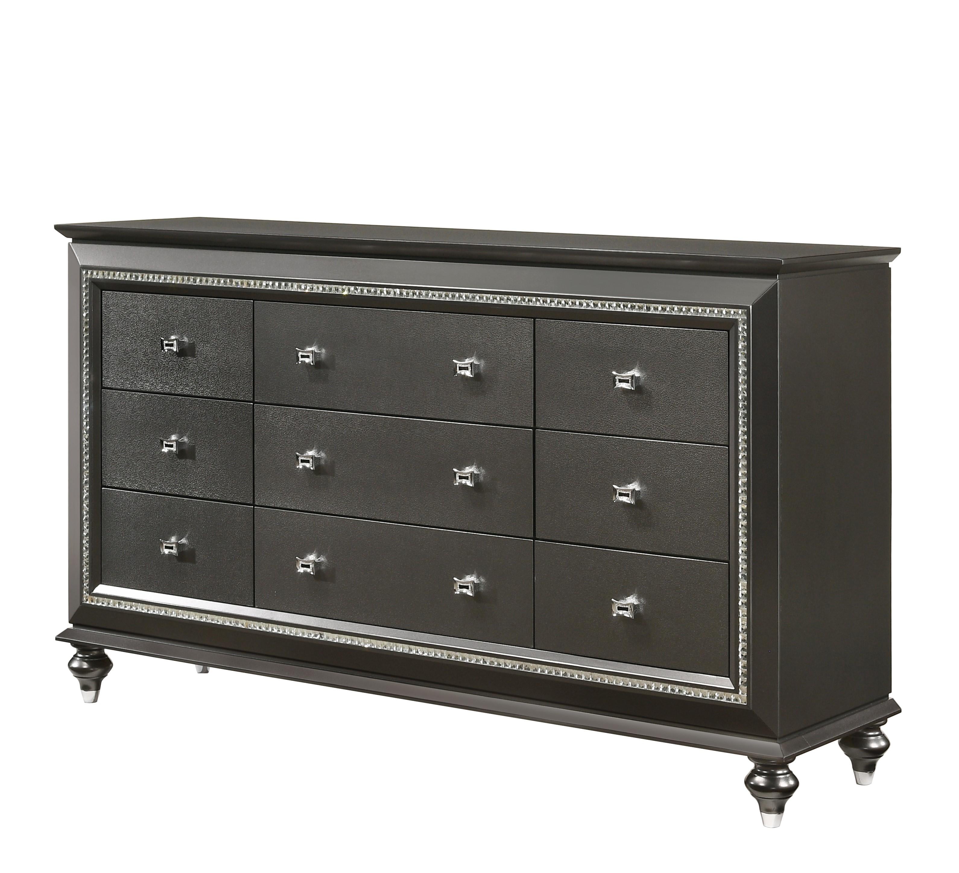 Kaitlyn Metallic Gray Dresser - Ideal Furniture (Fresno,CA)