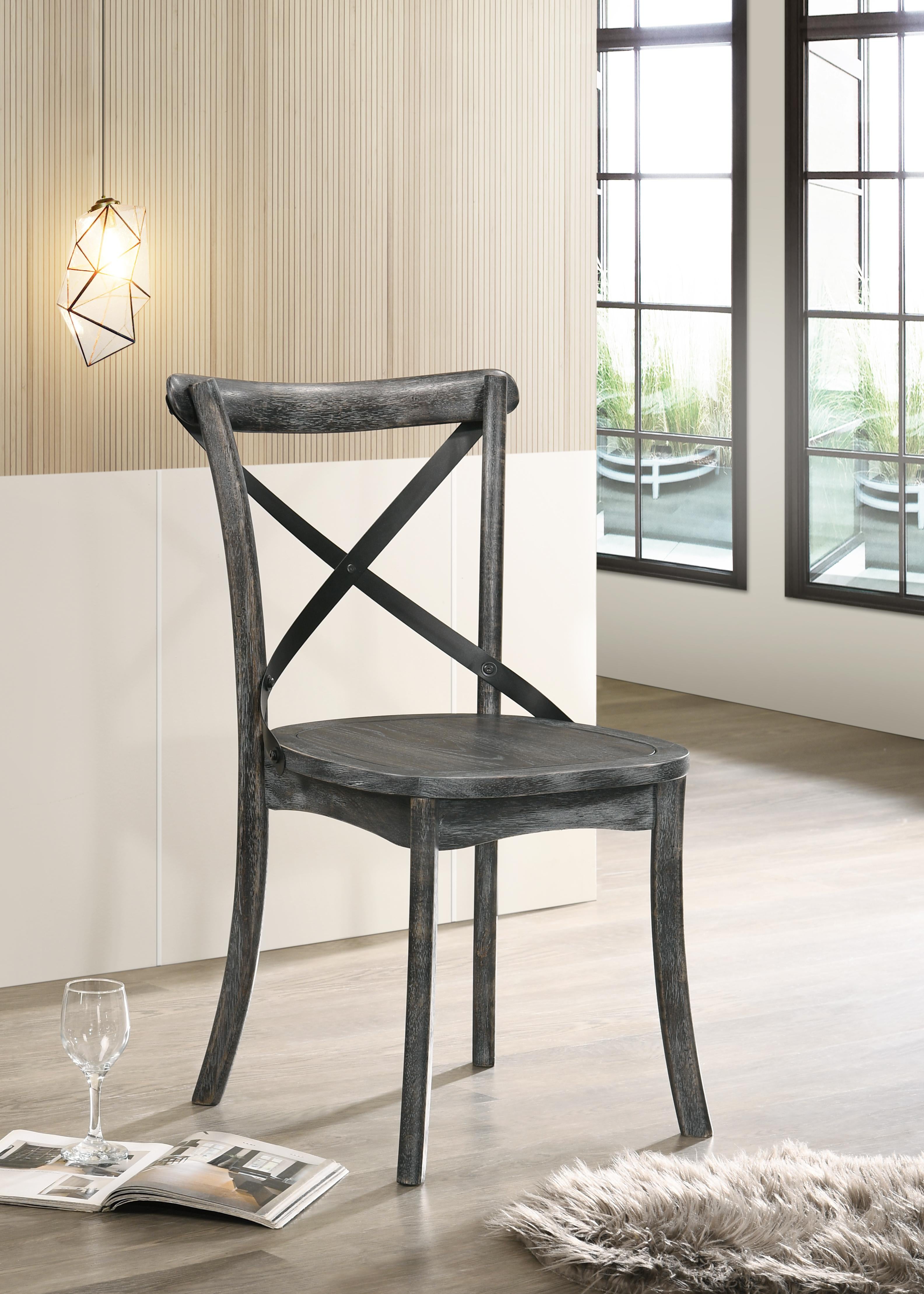 Kendric Rustic Gray Side Chair - Ideal Furniture (Fresno,CA)