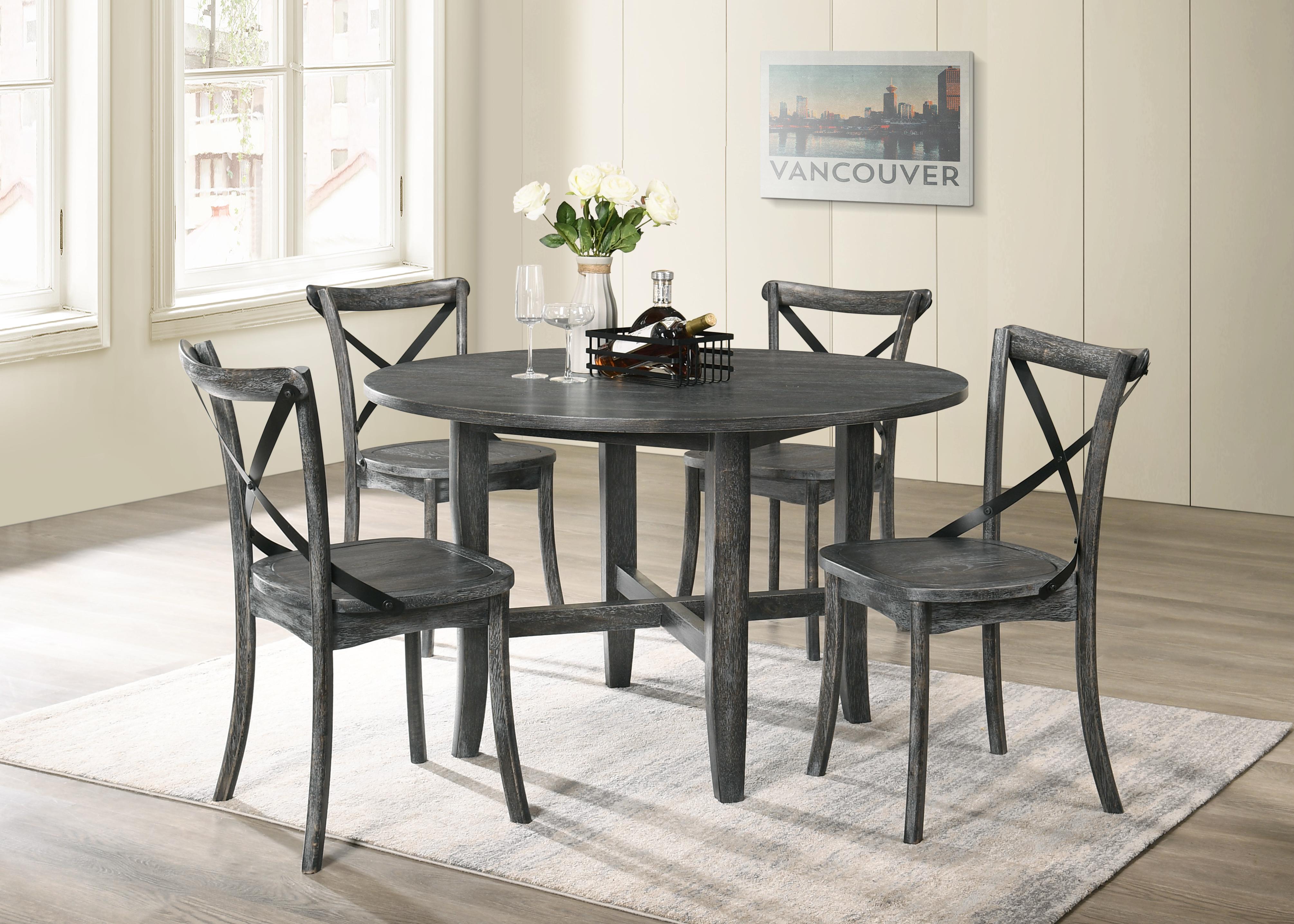 Kendric Rustic Gray Dining Table - Ideal Furniture (Fresno,CA)