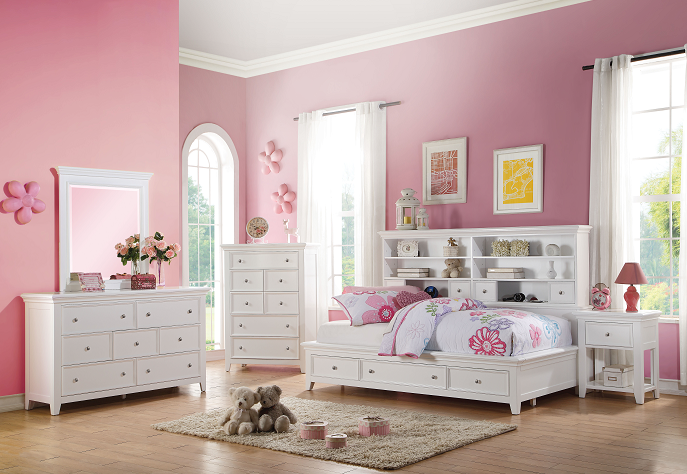 Lacey White Daybed (Twin Size) - Ideal Furniture (Fresno,CA)